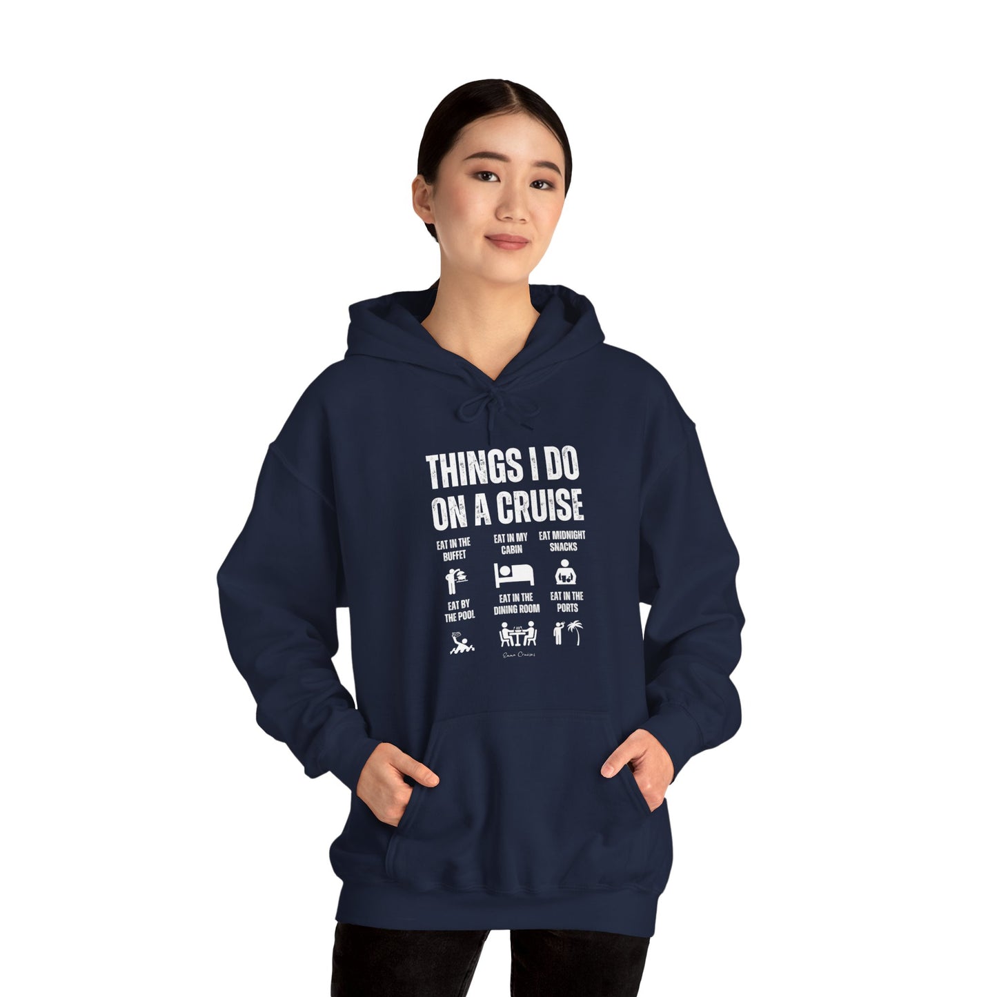 Things I Do on a Cruise - UNISEX Hoodie (UK)