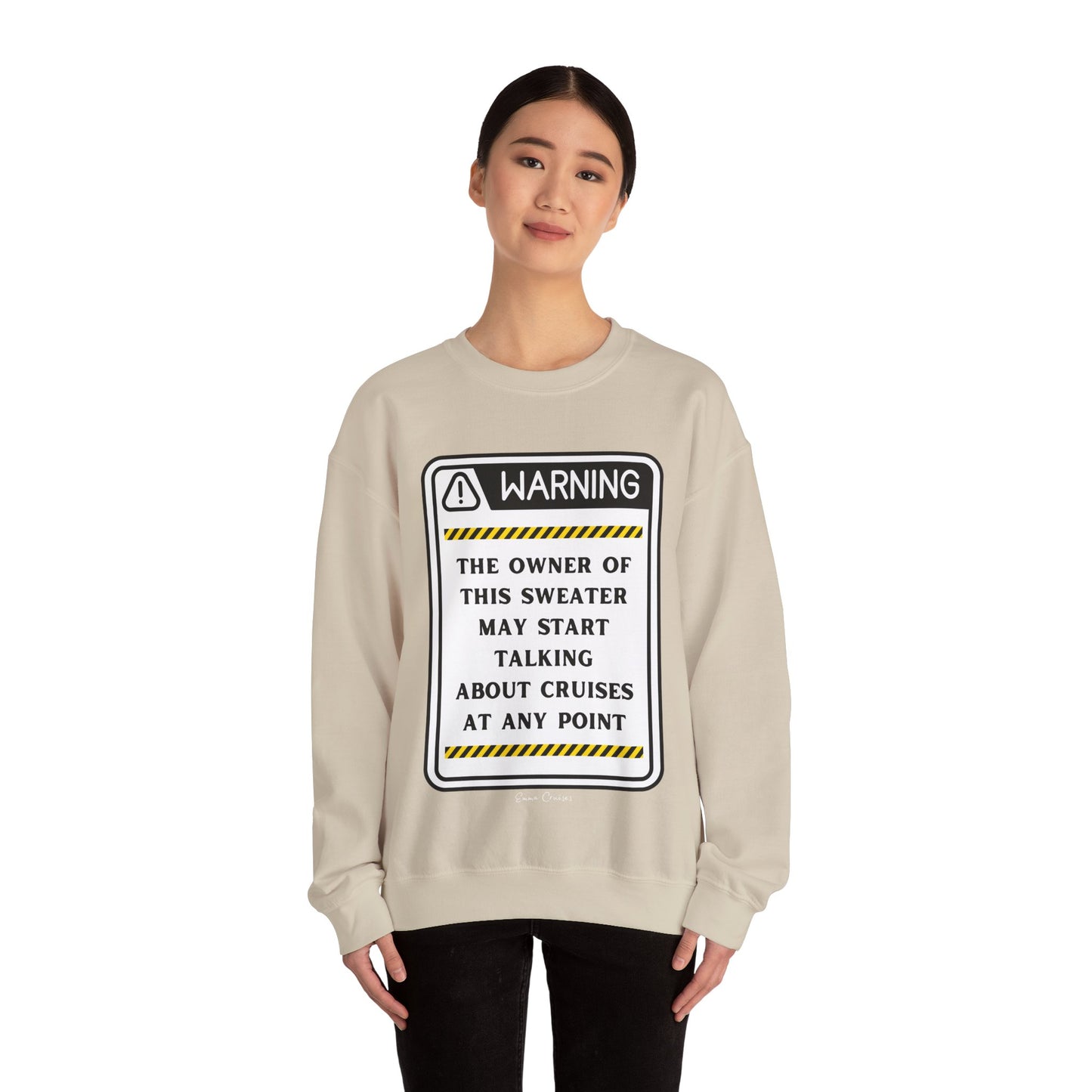 Kann anfangen, über Kreuzfahrten zu reden - Unisex-Sweatshirt mit Rundhalsausschnitt