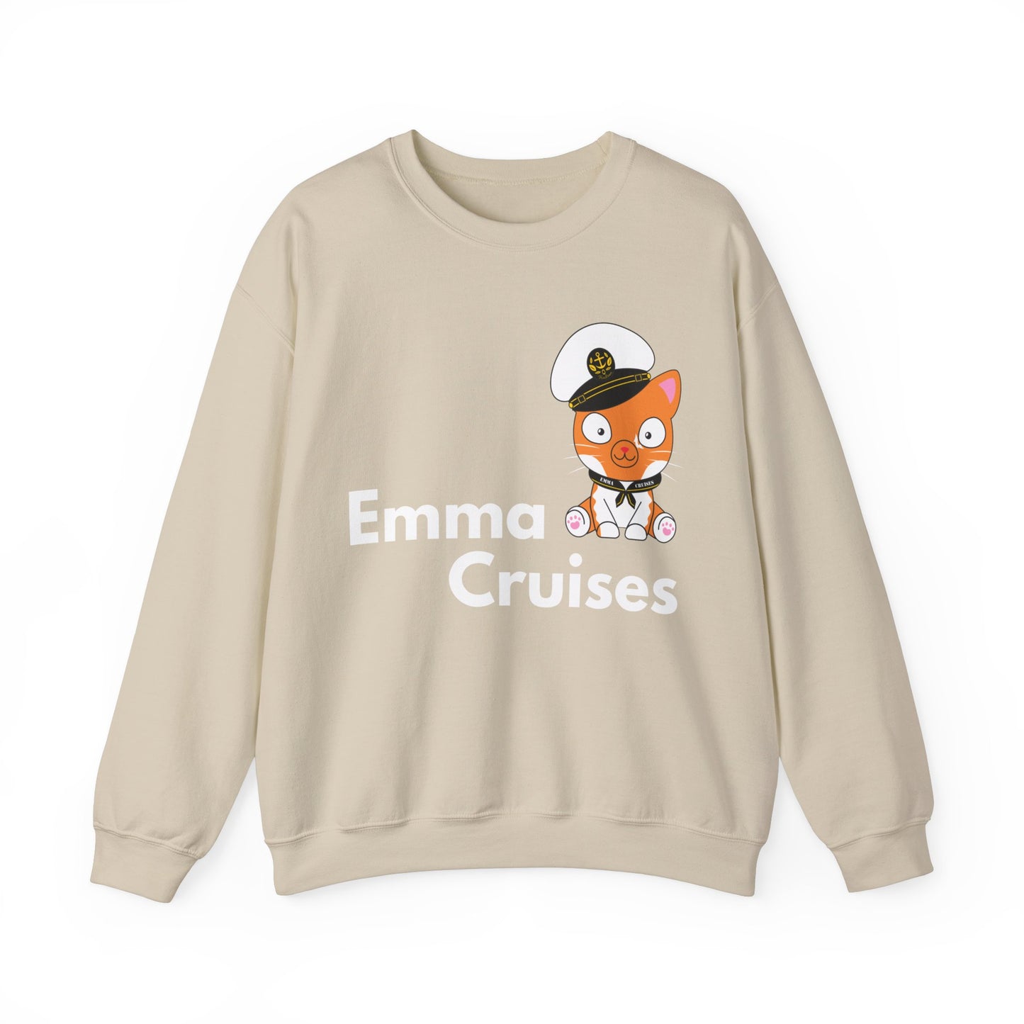 Emma Cruceros - Sudadera UNISEX con cuello redondo