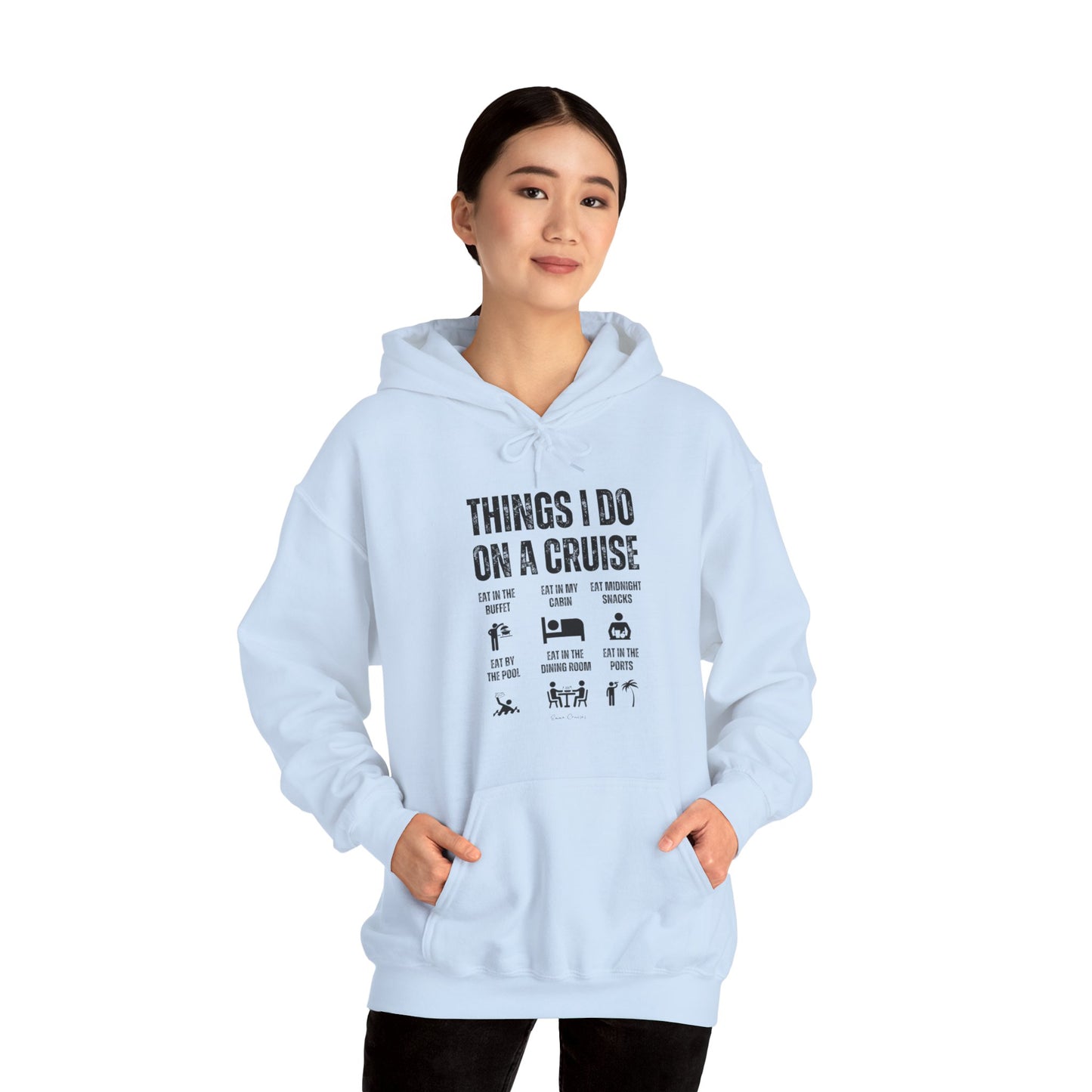 Things I Do on a Cruise - UNISEX Hoodie (UK)