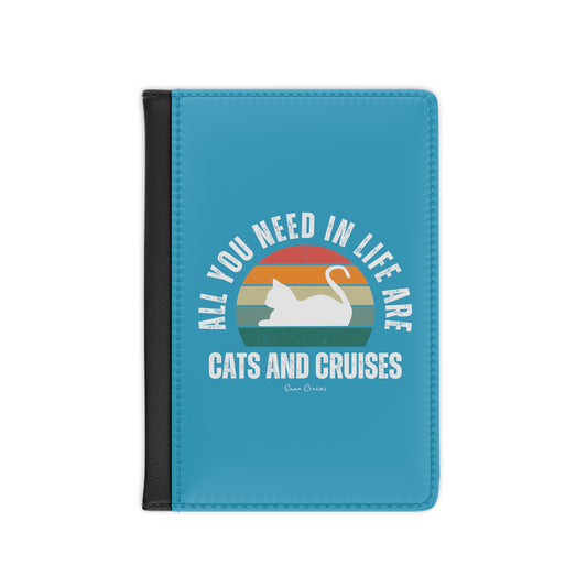 Gatos y cruceros - Funda para pasaporte