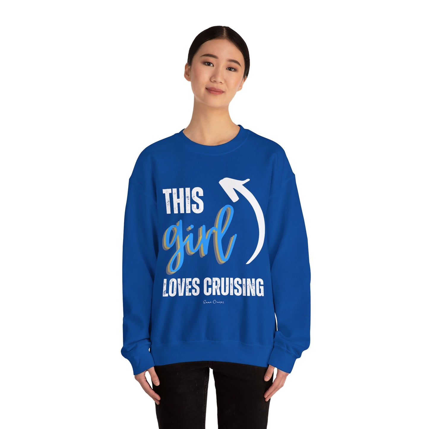 This Girl Loves Cruising - UNISEX Crewneck Sweatshirt
