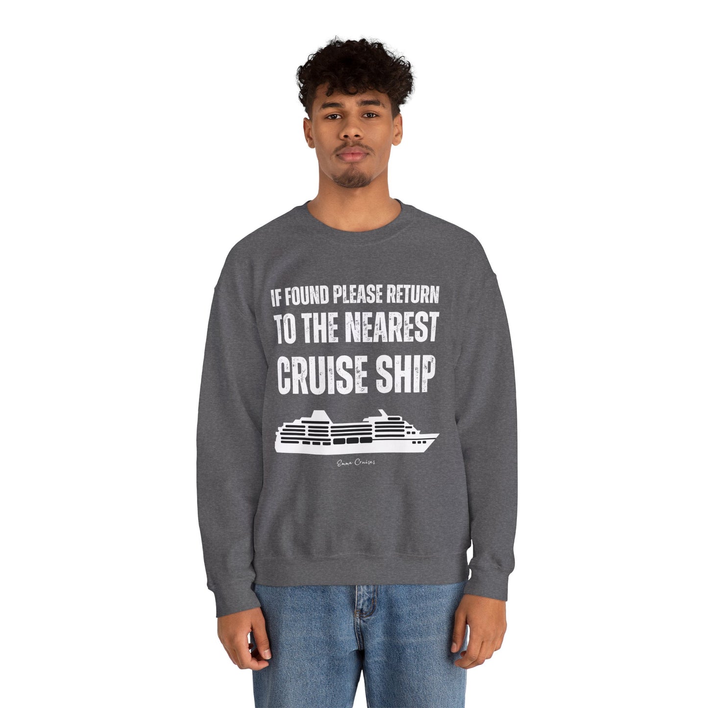 Return to Cruise Ship - UNISEX Crewneck Sweatshirt (UK)