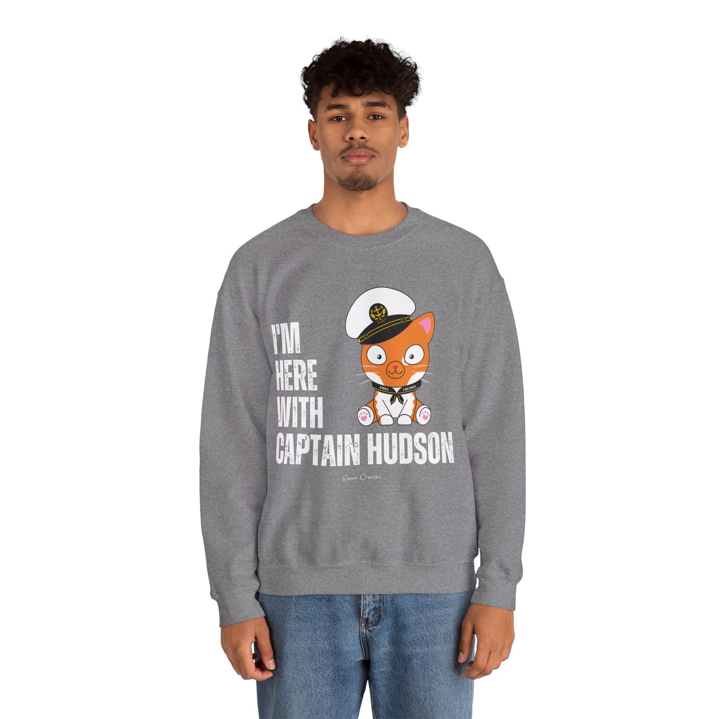 I'm With Captain Hudson - UNISEX Crewneck Sweatshirt