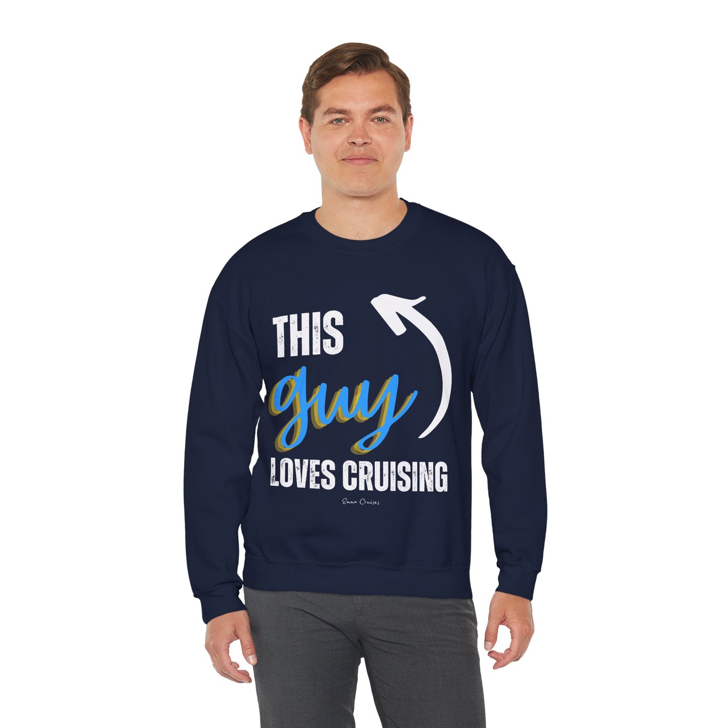 This Guy Loves Cruising - UNISEX Crewneck Sweatshirt (UK)
