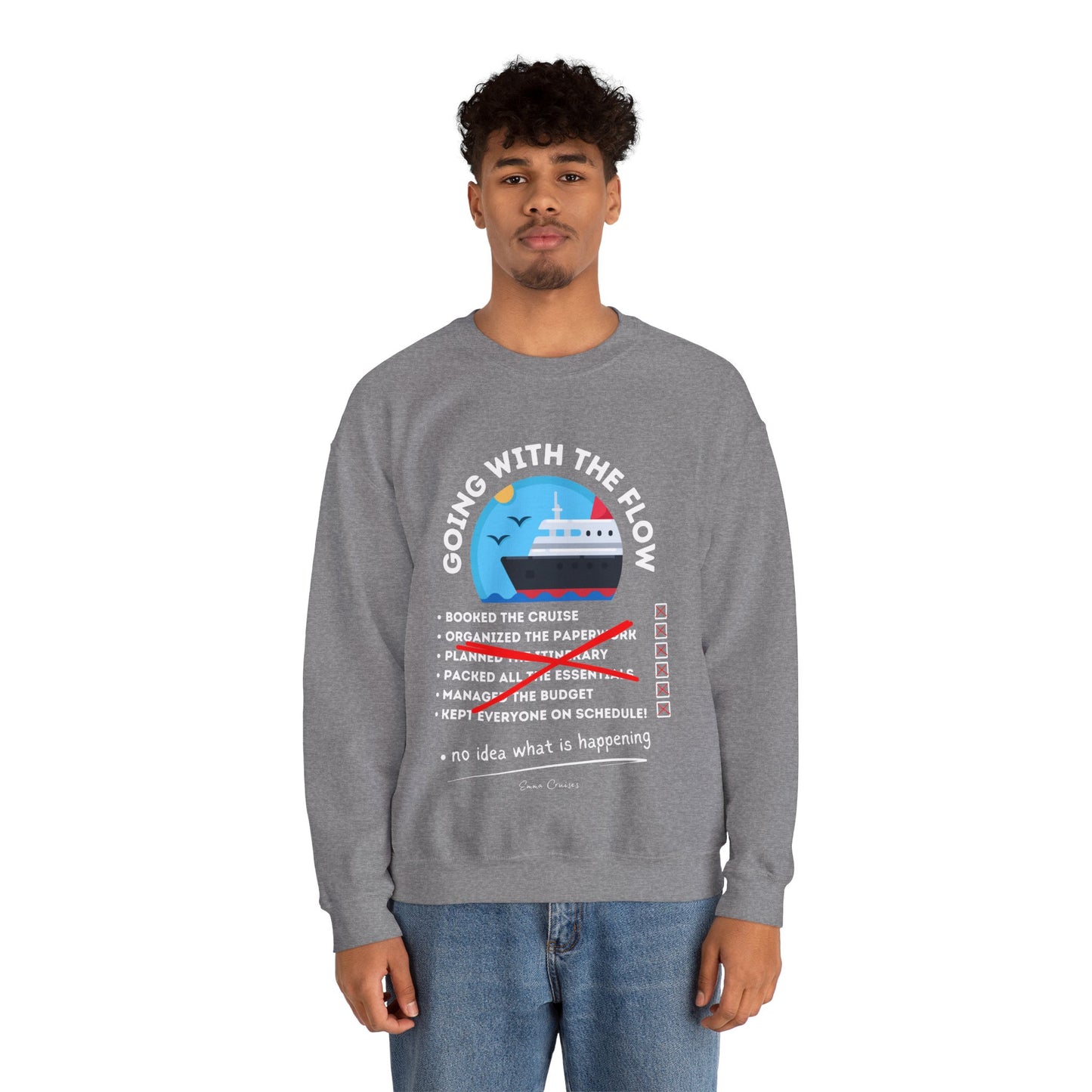 I'm Going With the Flow - UNISEX Crewneck Sweatshirt