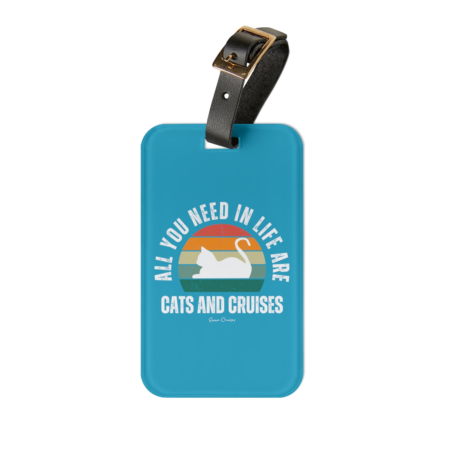 Katzen und Kreuzfahrten - Gepäckanhänger