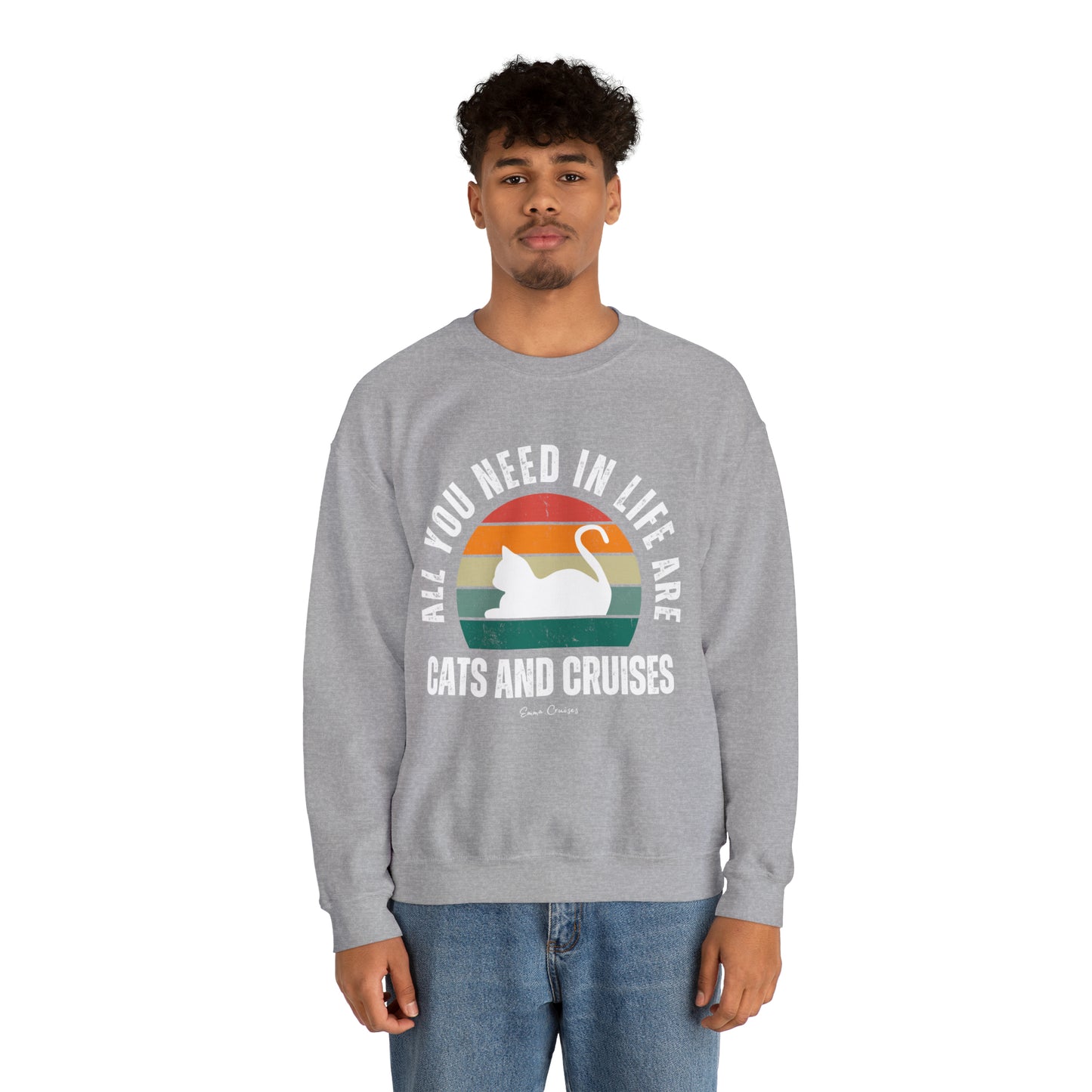 Cats and Cruises - UNISEX Crewneck Sweatshirt (UK)