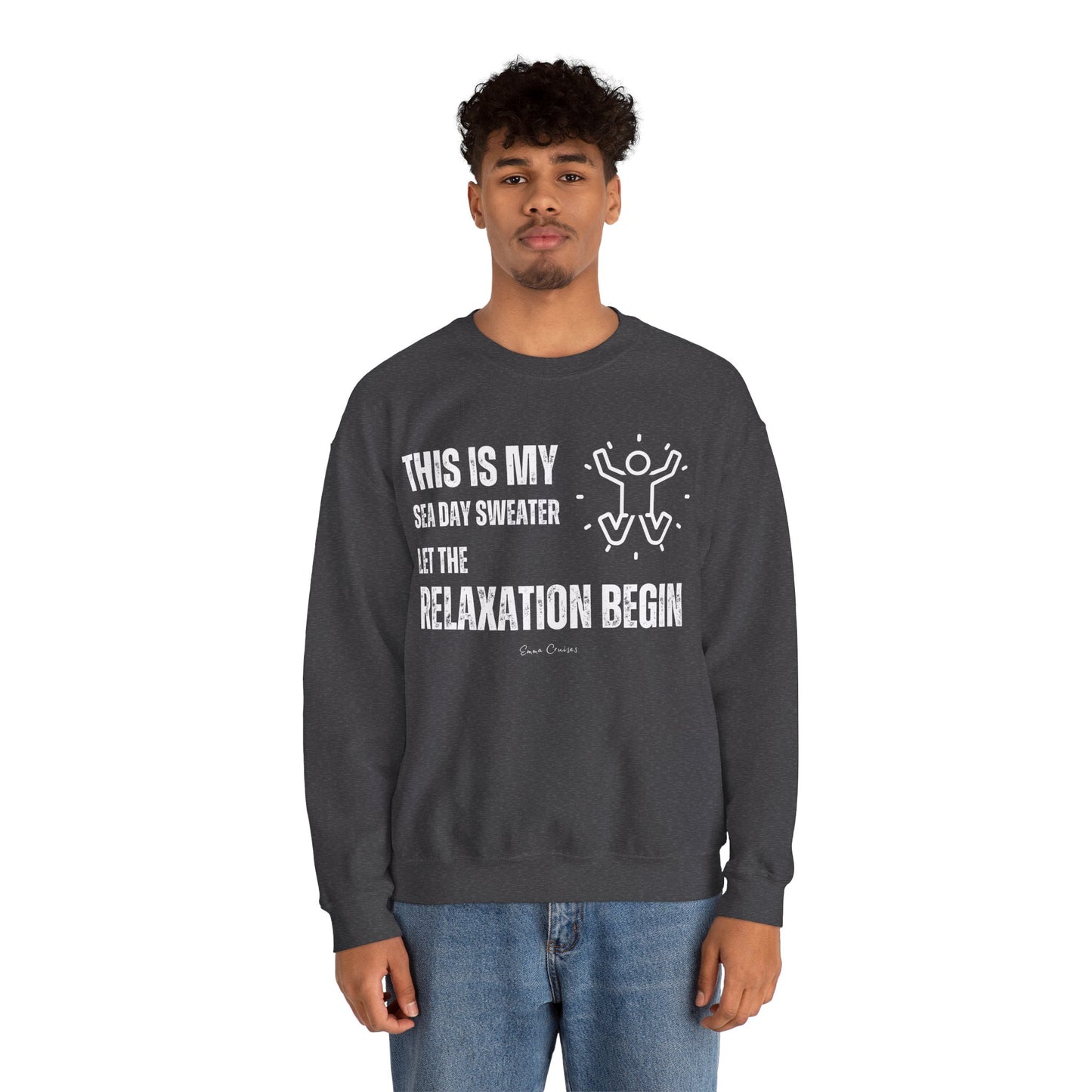 This is My Sea Day Sweater - UNISEX Crewneck Sweatshirt