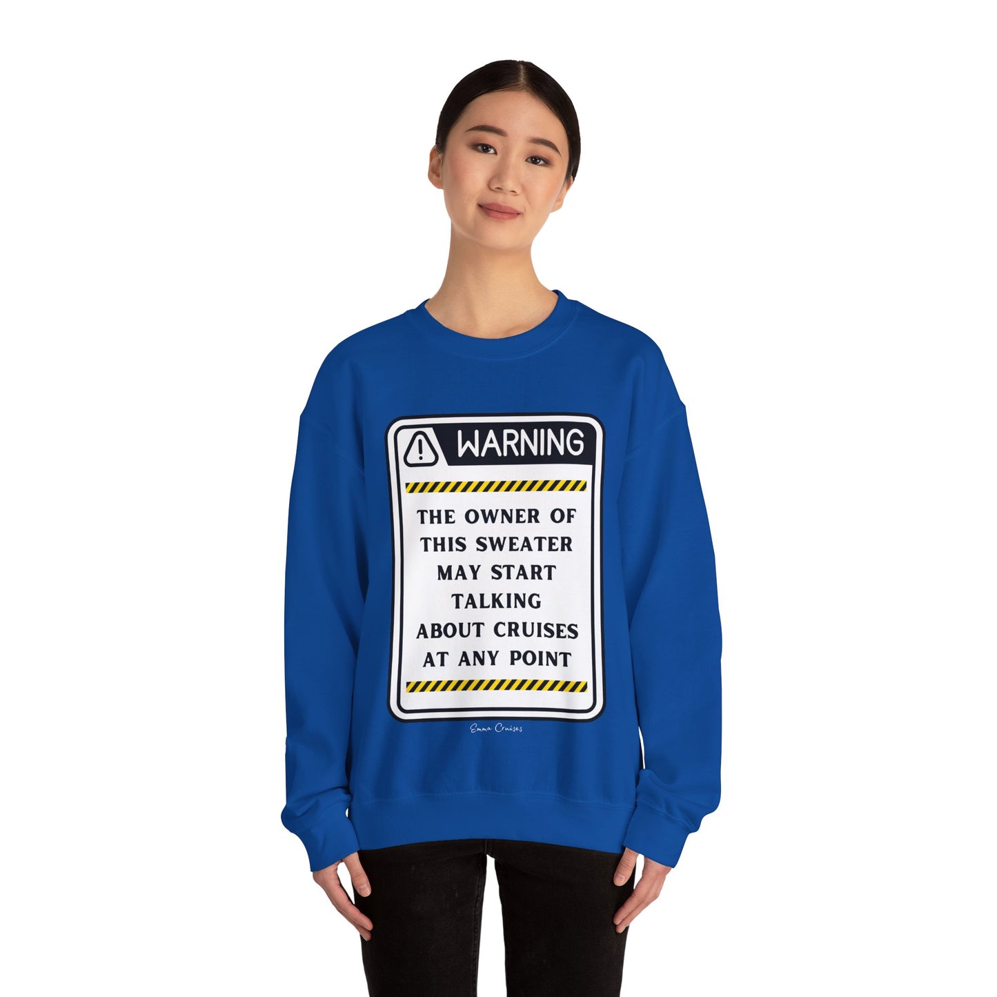 Kann anfangen, über Kreuzfahrten zu reden - Unisex-Sweatshirt mit Rundhalsausschnitt