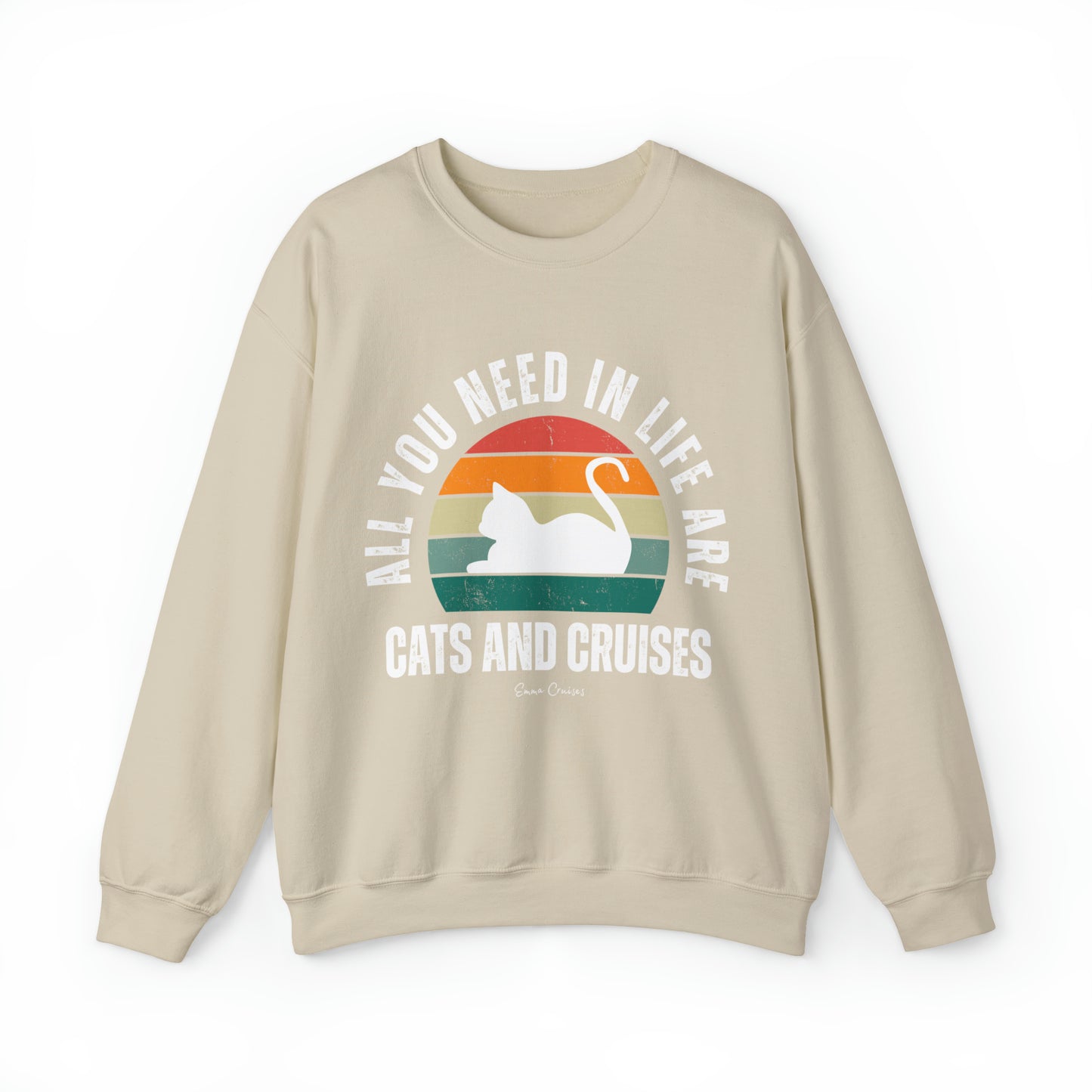 Cats and Cruises - UNISEX Crewneck Sweatshirt (UK)