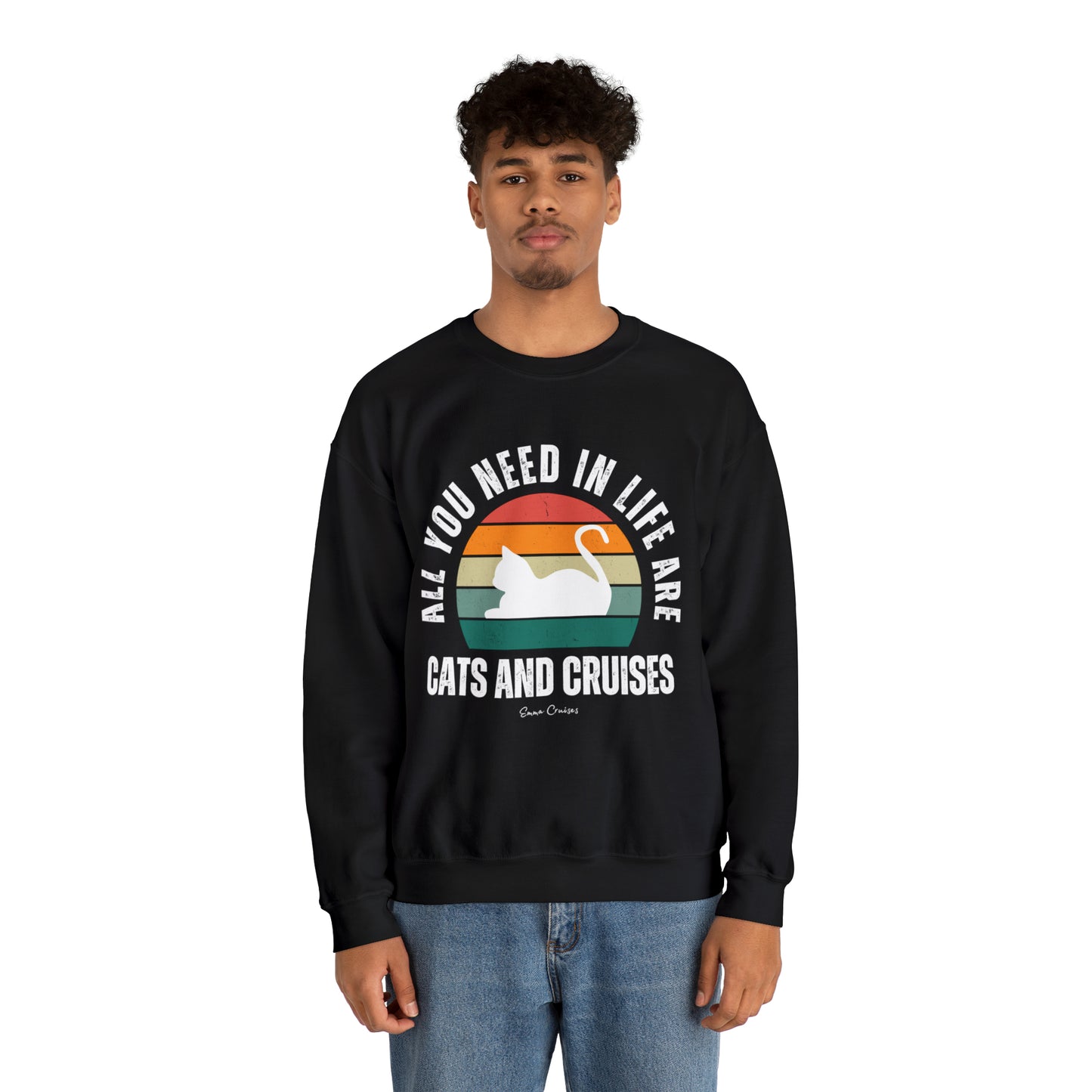 Cats and Cruises - UNISEX Crewneck Sweatshirt (UK)