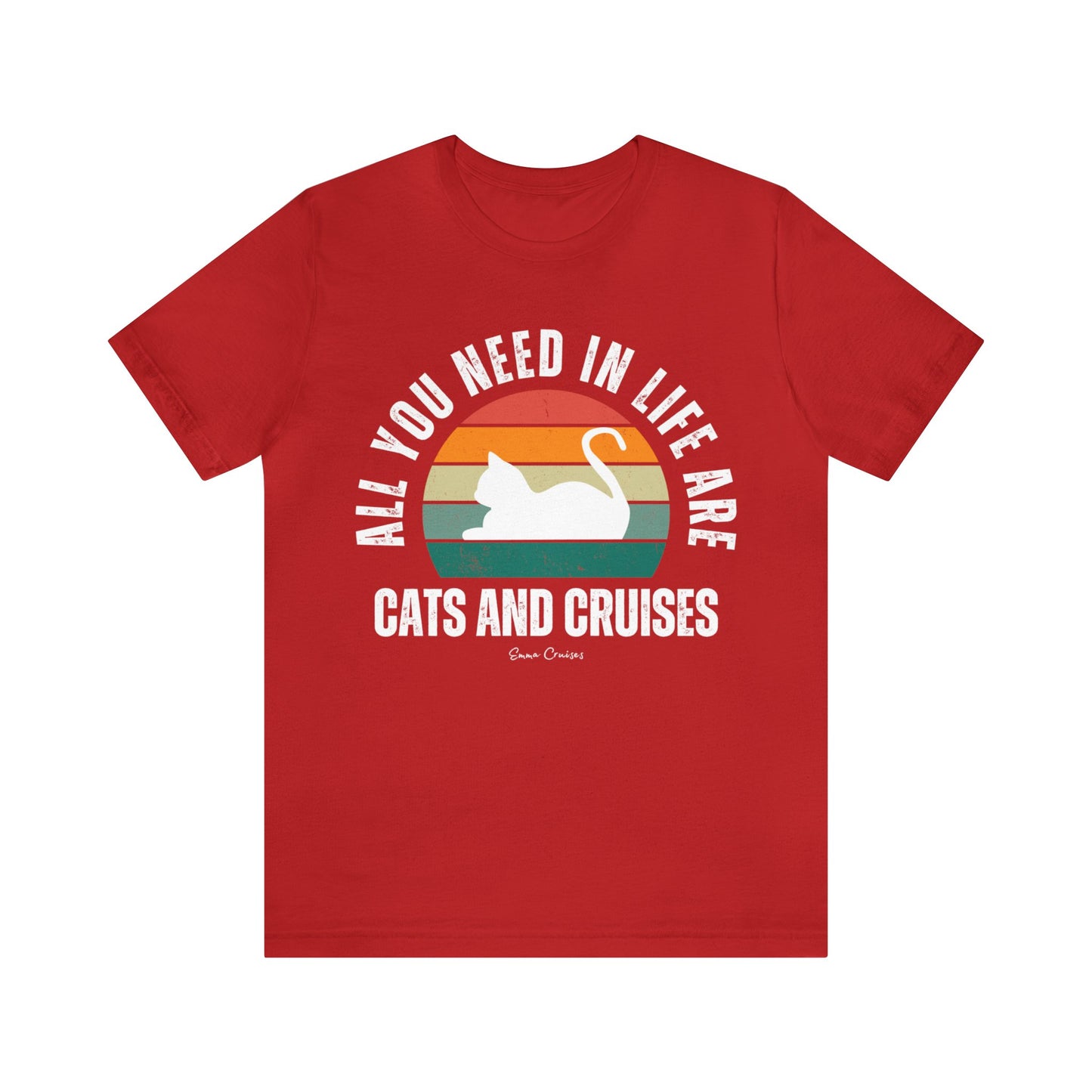 Cats and Cruises - UNISEX T-Shirt (UK)