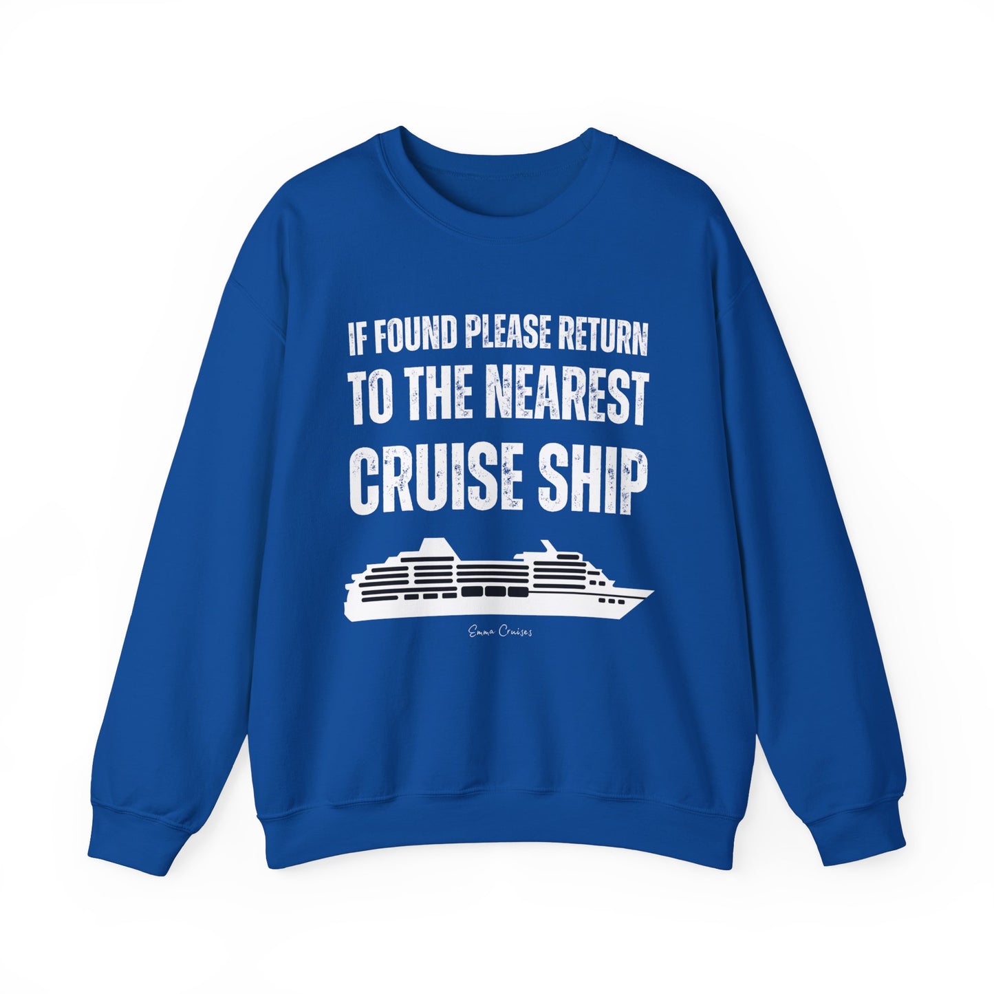 Return to Cruise Ship - UNISEX Crewneck Sweatshirt