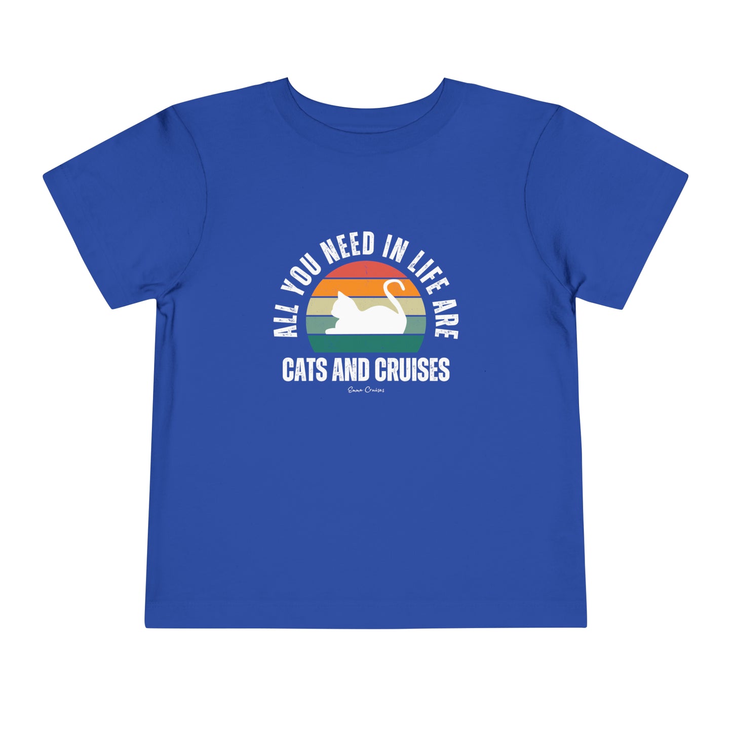 Gatos y cruceros - Camiseta UNISEX para niños pequeños 