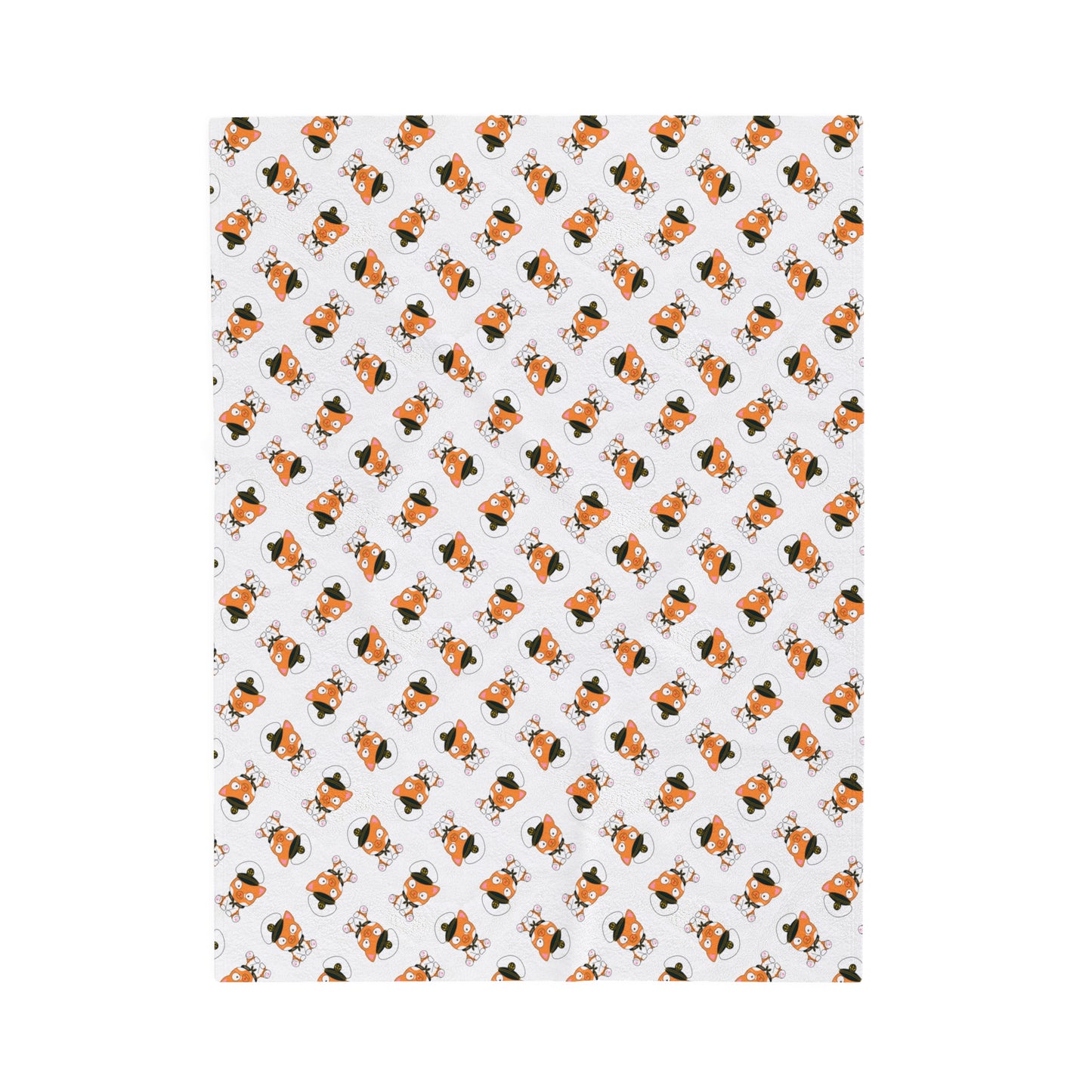 Hudson Tile Print - Velveteen Plush Blanket