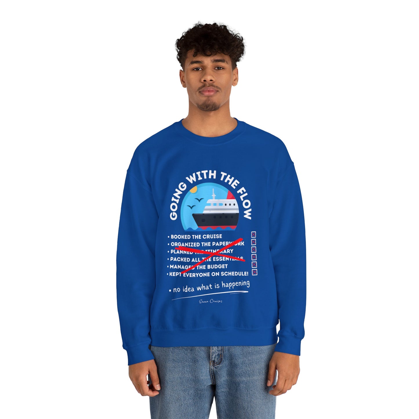 I'm Going With the Flow - UNISEX Crewneck Sweatshirt