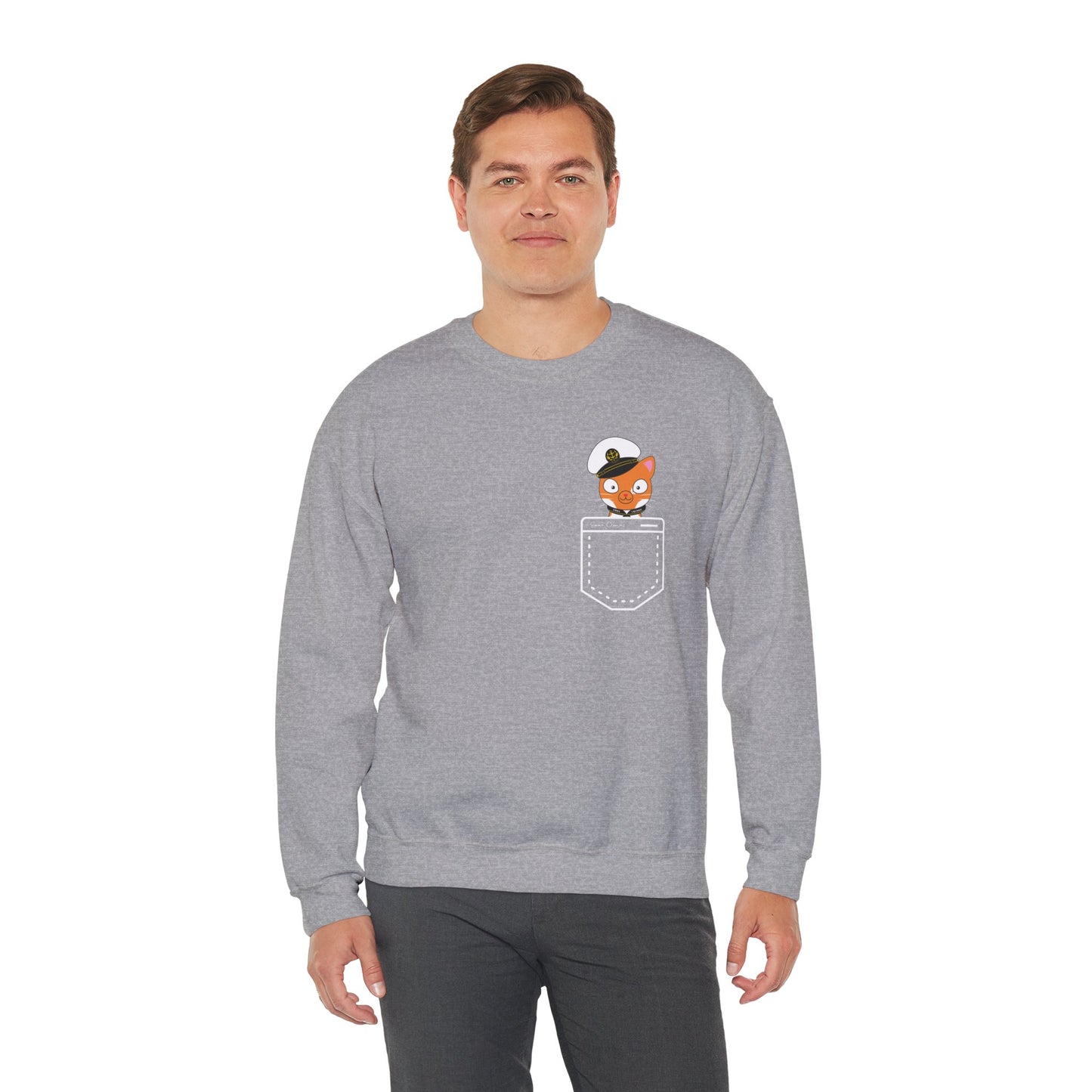 Captain Hudson in Your Pocket - UNISEX Crewneck Sweatshirt