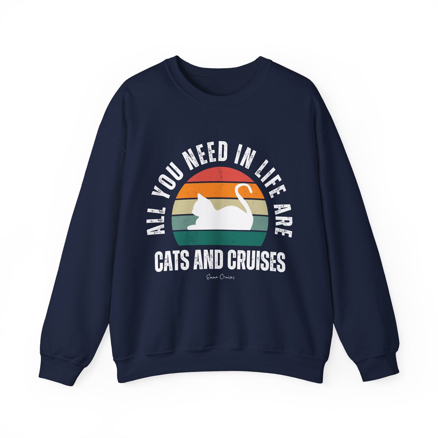 Cats and Cruises - UNISEX Crewneck Sweatshirt