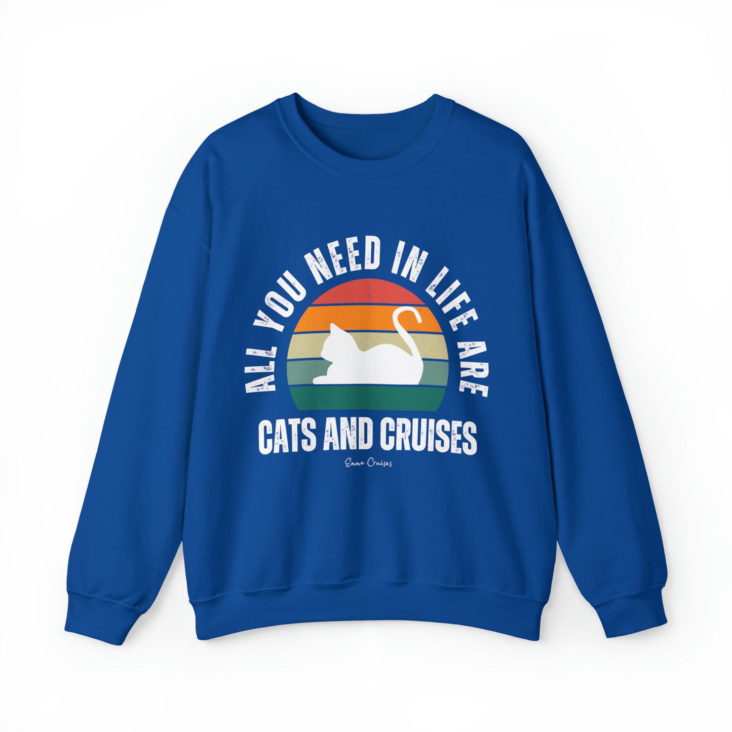 Cats and Cruises - UNISEX Crewneck Sweatshirt (UK)