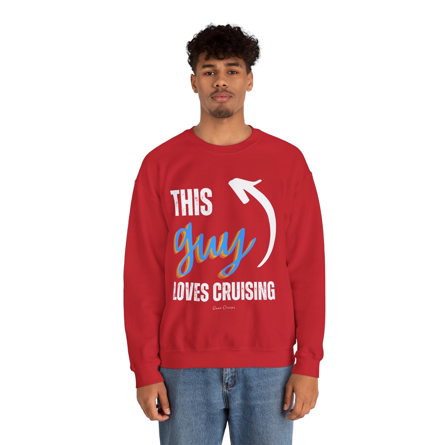 This Guy Loves Cruising - UNISEX Crewneck Sweatshirt