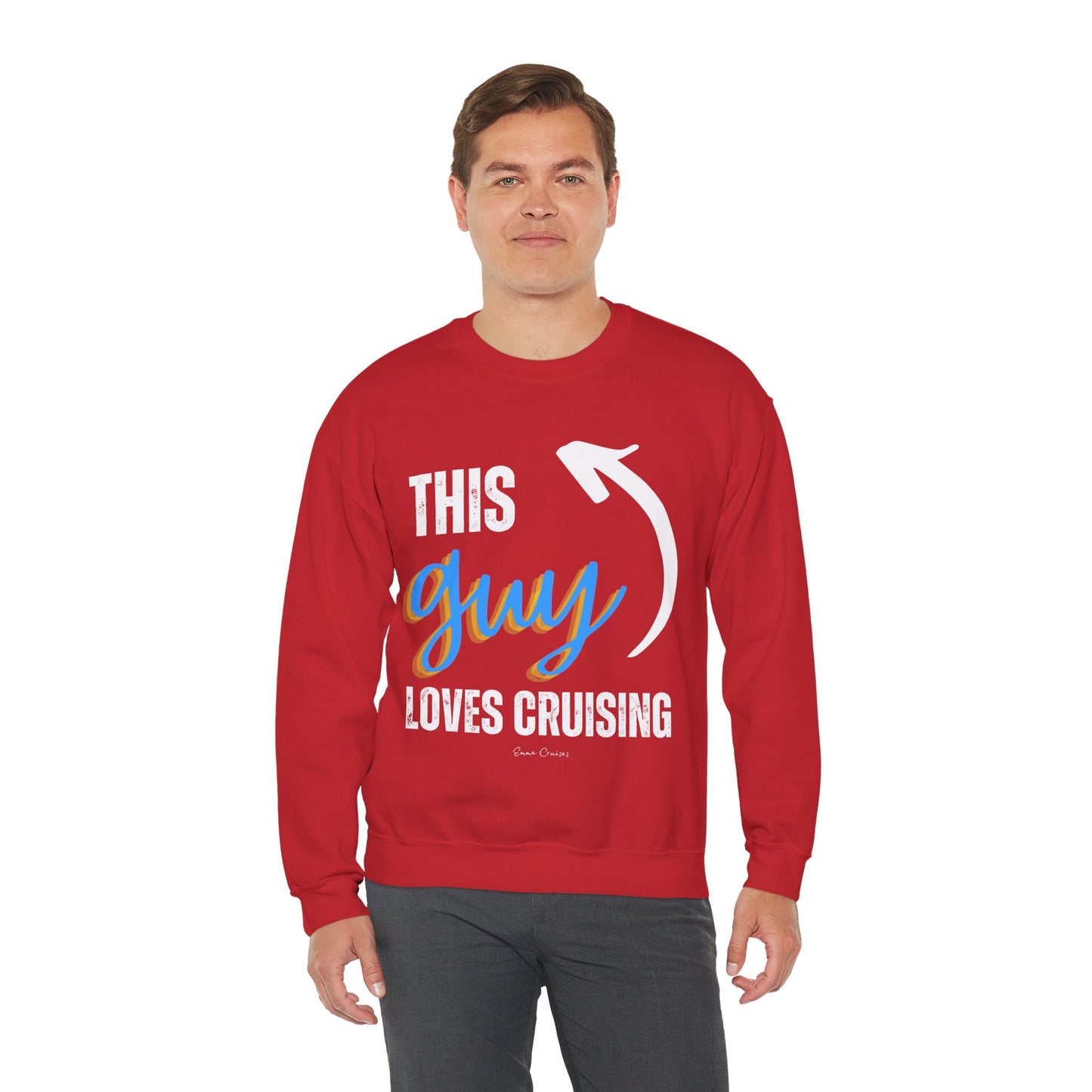 This Guy Loves Cruising - UNISEX Crewneck Sweatshirt (UK)