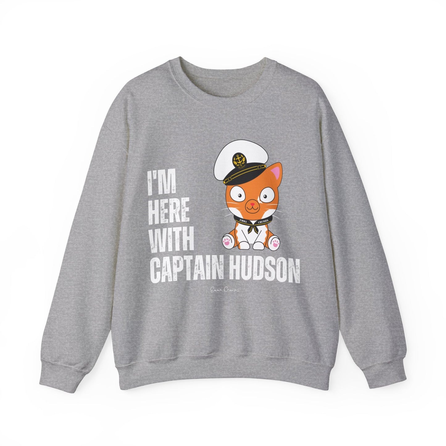 I'm With Captain Hudson - UNISEX Crewneck Sweatshirt