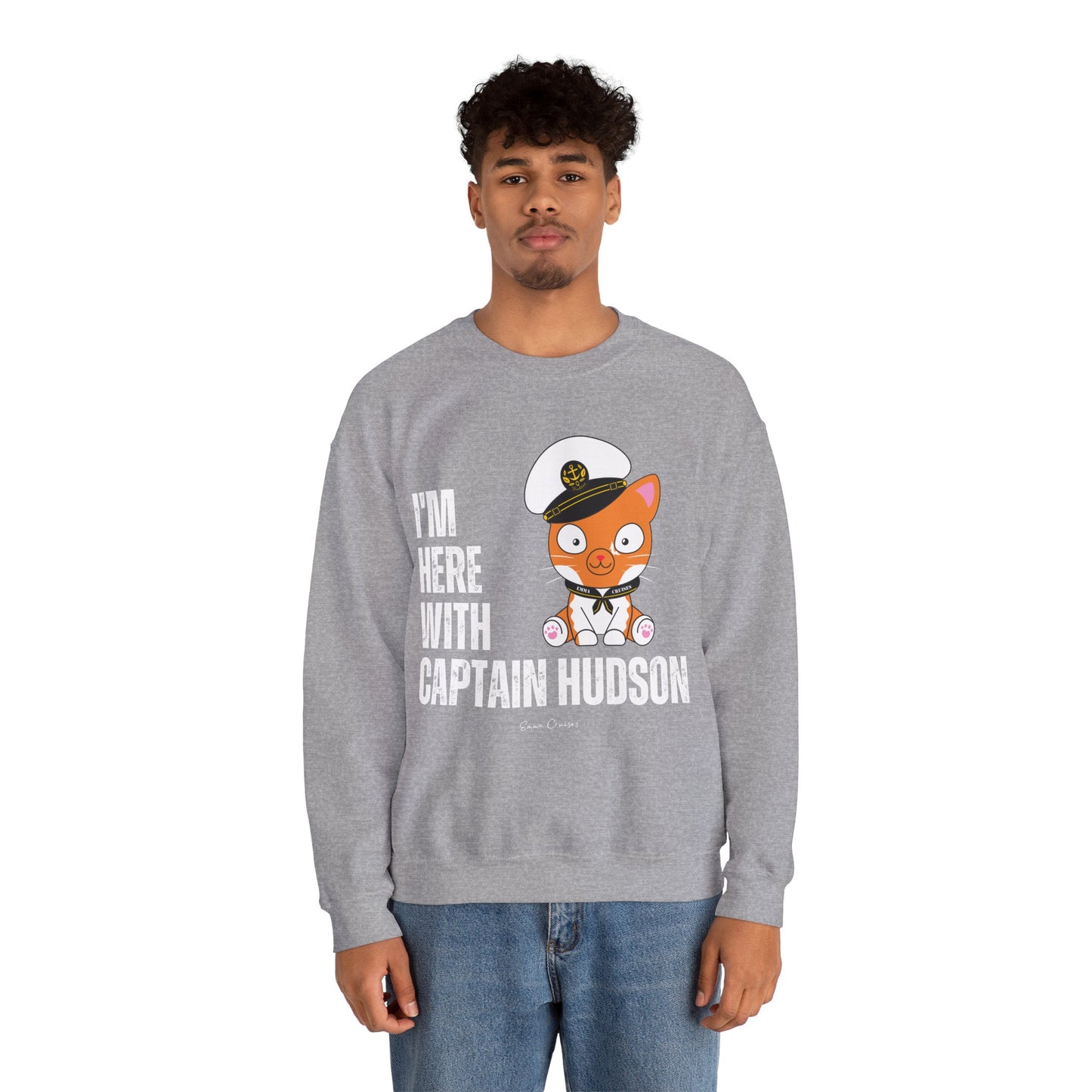 I'm With Captain Hudson - UNISEX Crewneck Sweatshirt