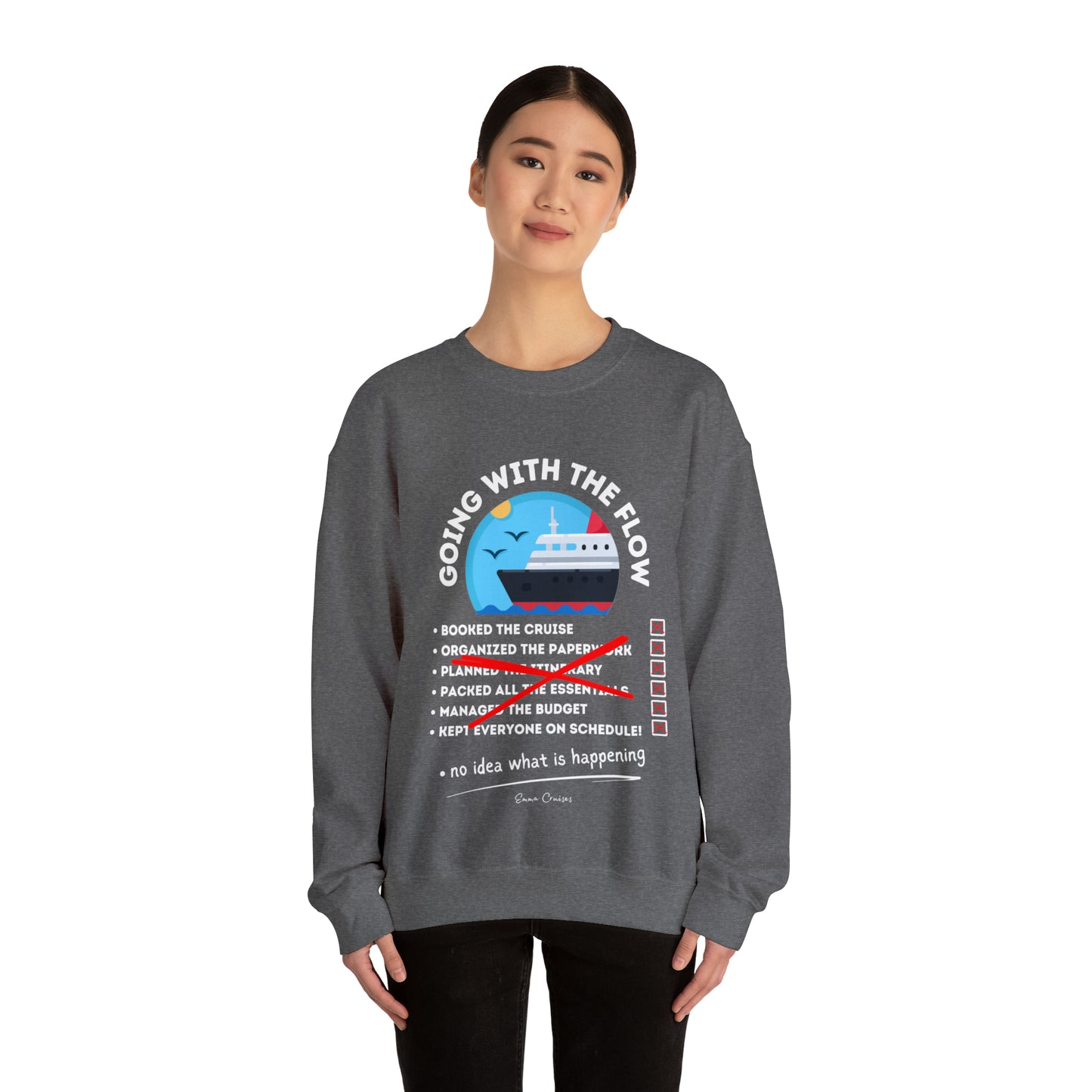 I'm Going With the Flow - UNISEX Crewneck Sweatshirt (UK)