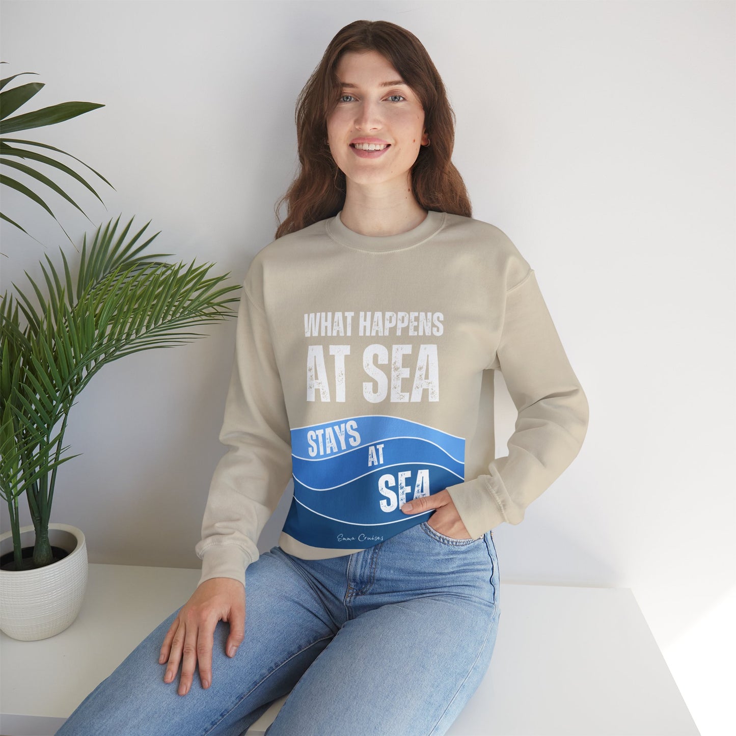 What Happens at Sea - UNISEX Crewneck Sweatshirt