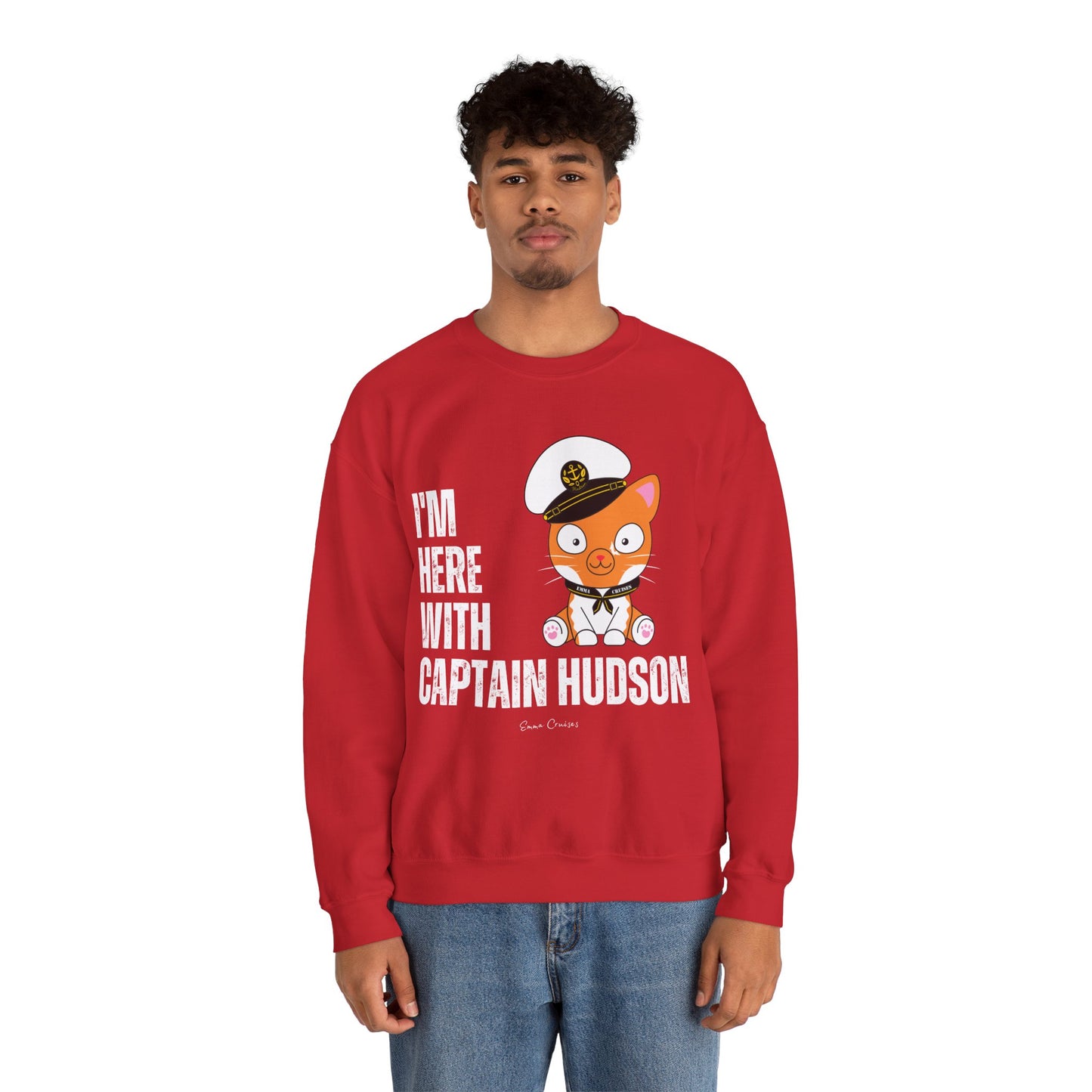 I'm With Captain Hudson - UNISEX Crewneck Sweatshirt