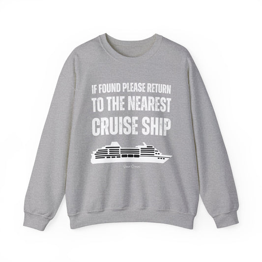 Return to Cruise Ship - UNISEX Crewneck Sweatshirt (UK)