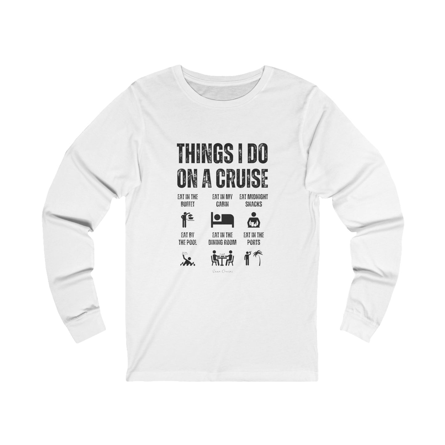 Things I Do on a Cruise - UNISEX T-Shirt (UK)