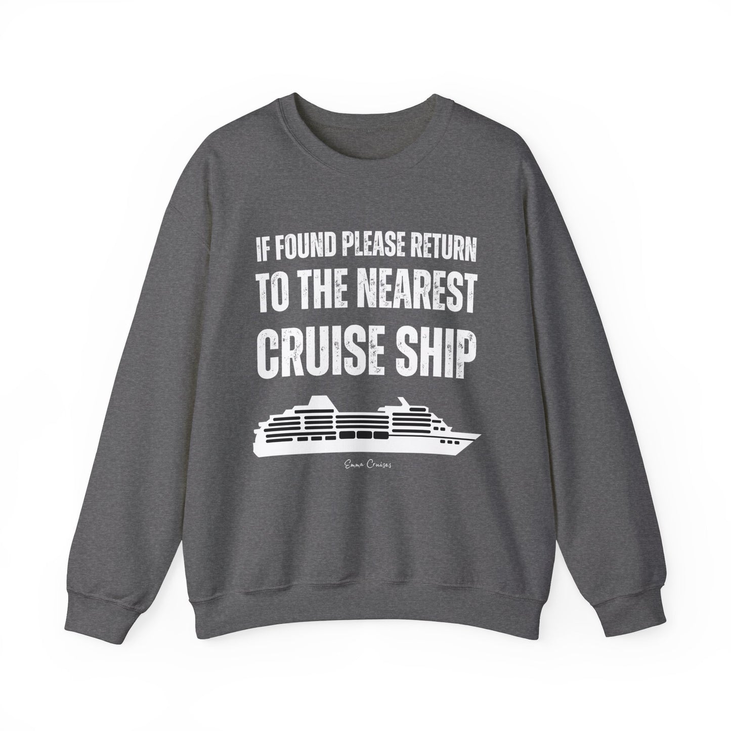 Return to Cruise Ship - UNISEX Crewneck Sweatshirt (UK)