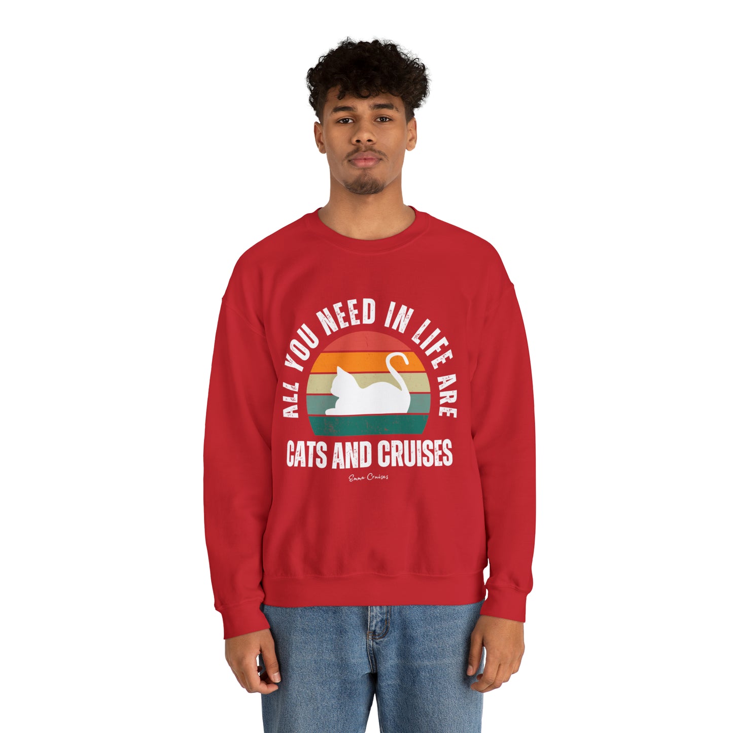 Cats and Cruises - UNISEX Crewneck Sweatshirt (UK)