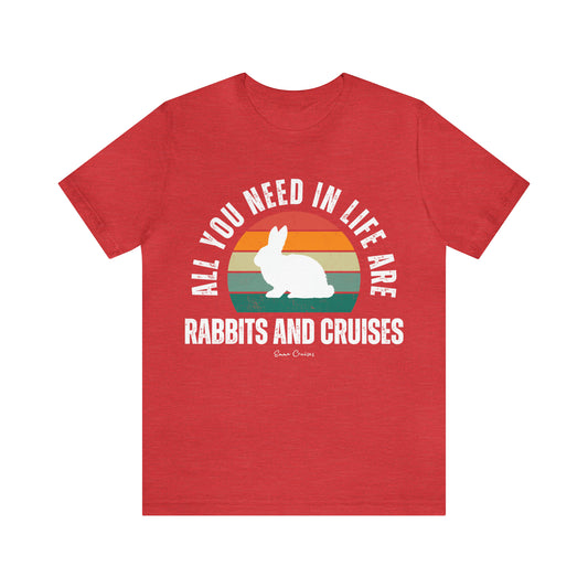 Kaninchen und Kreuzfahrten - UNISEX T-Shirt