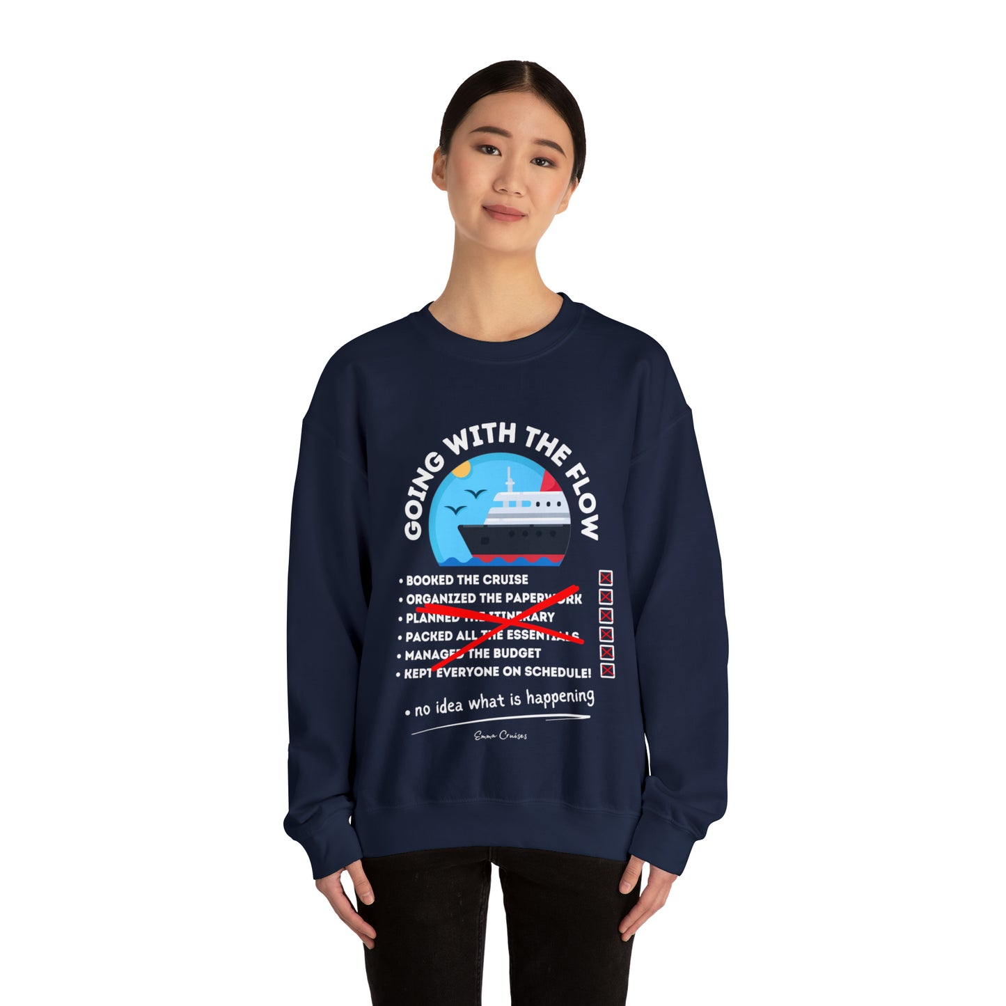 I'm Going With the Flow - UNISEX Crewneck Sweatshirt (UK)