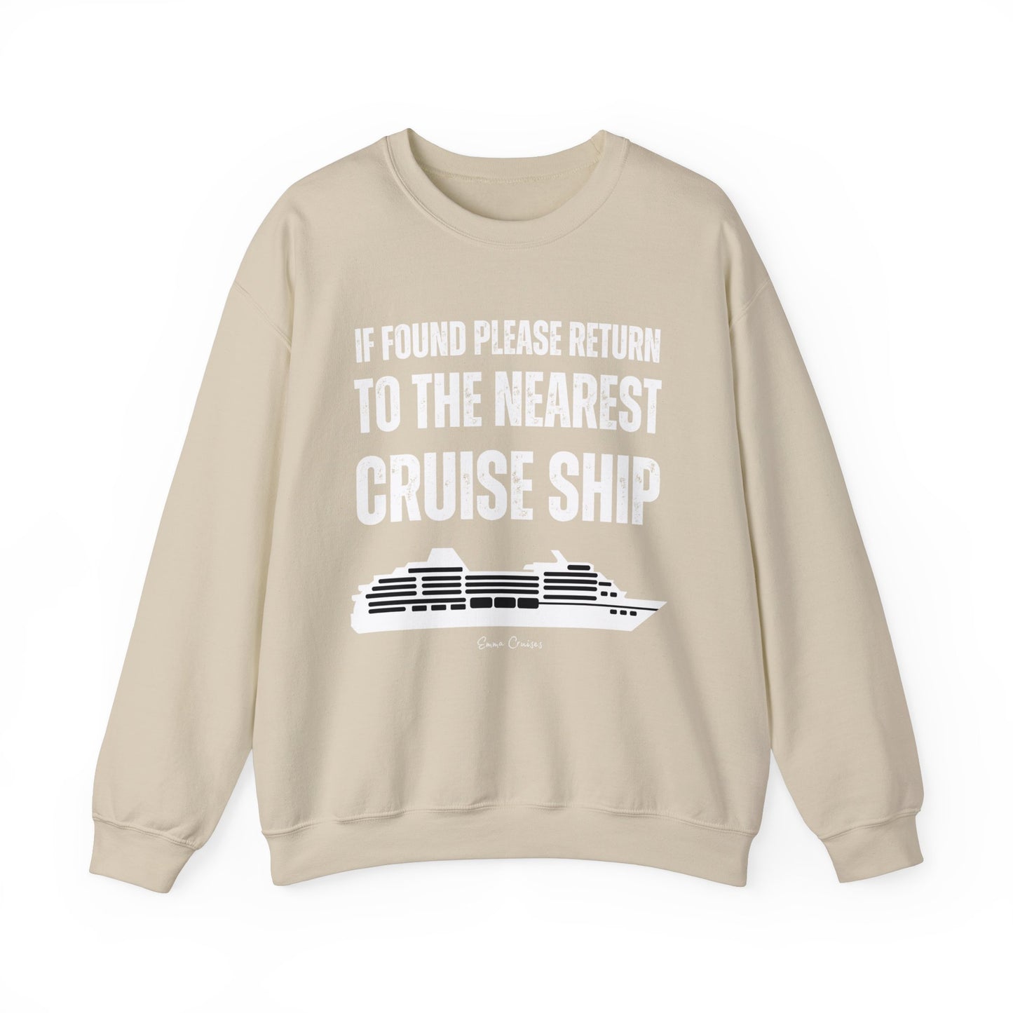 Return to Cruise Ship - UNISEX Crewneck Sweatshirt (UK)