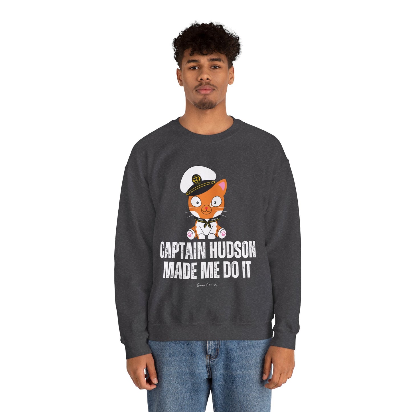 Captain Hudson hat mich dazu gebracht - Unisex-Sweatshirt mit Rundhalsausschnitt