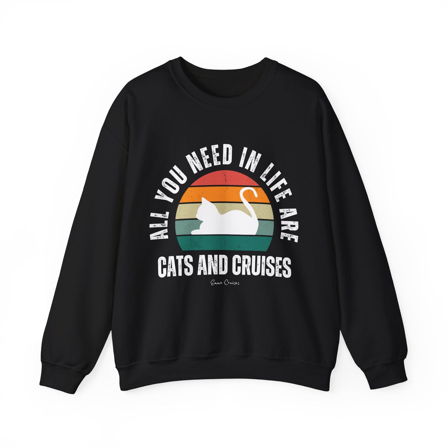 Katzen und Kreuzfahrten - UNISEX Crewneck Sweatshirt