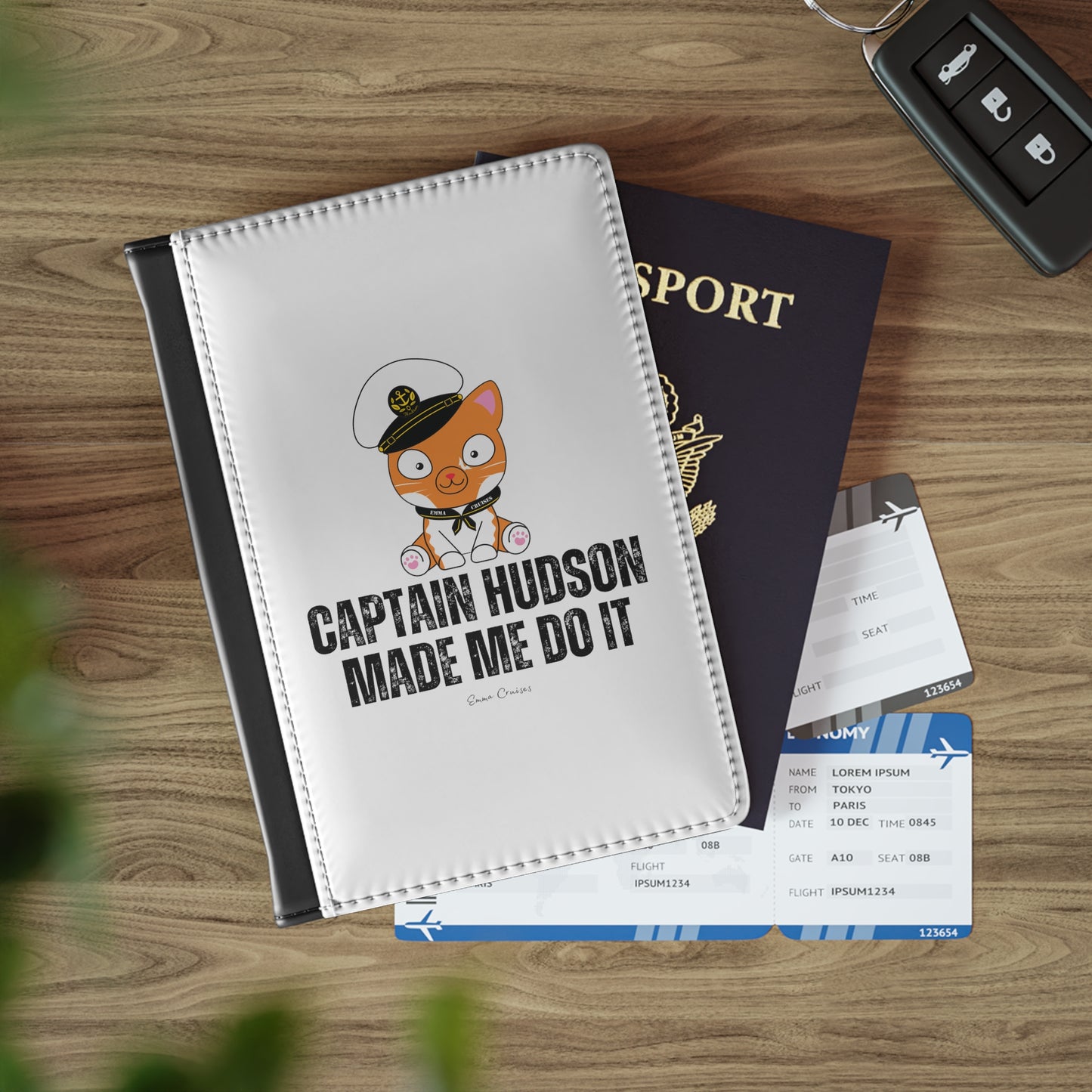 Captain Hudson Made Me Do It - Passport Cover
