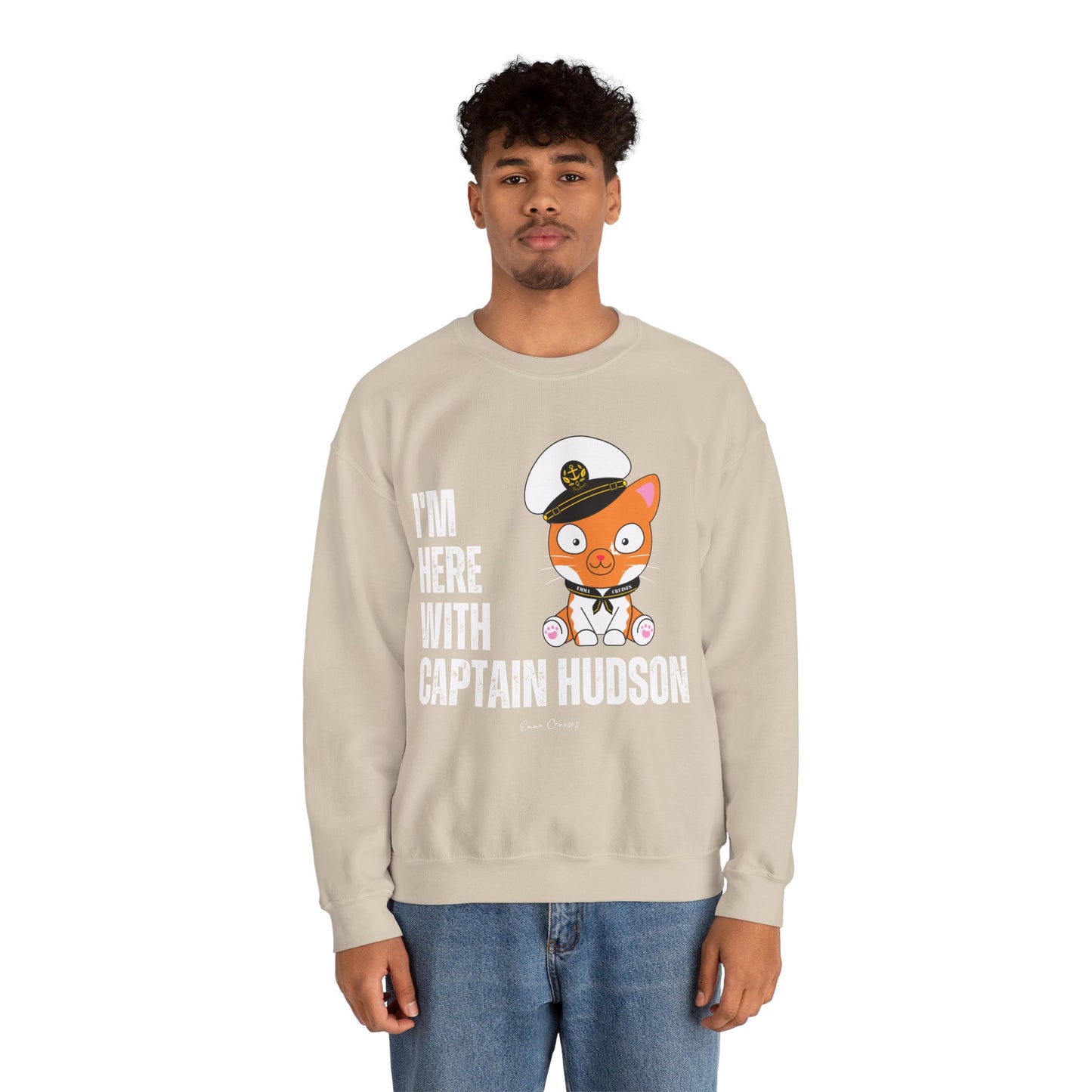 I'm With Captain Hudson - UNISEX Crewneck Sweatshirt