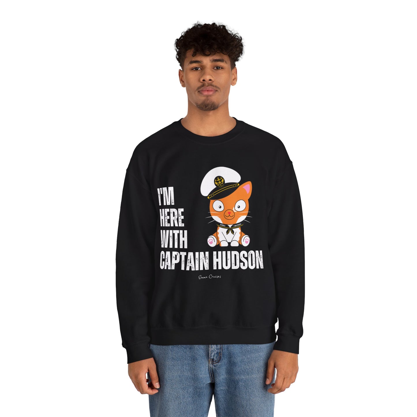 I'm With Captain Hudson - UNISEX Crewneck Sweatshirt