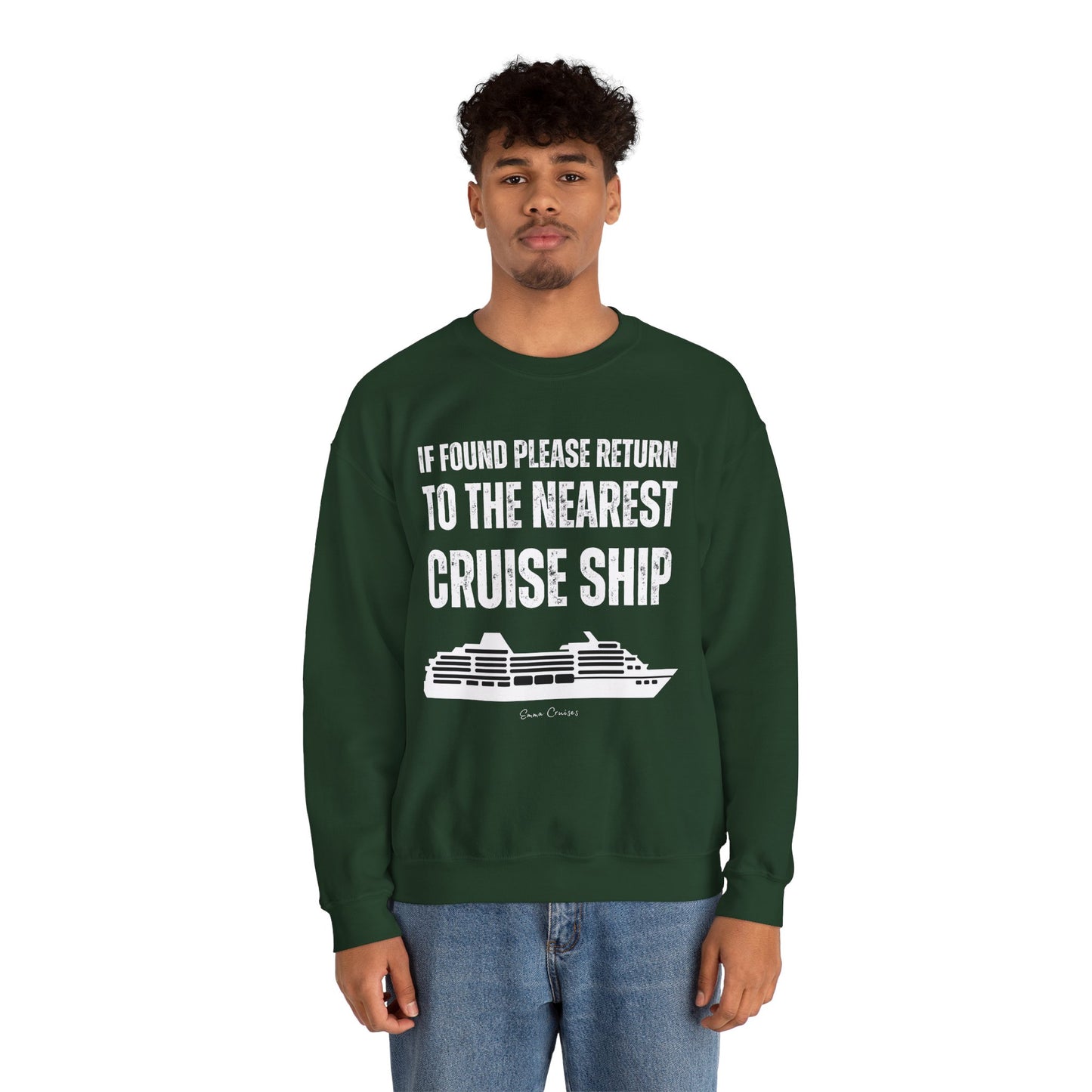 Return to Cruise Ship - UNISEX Crewneck Sweatshirt