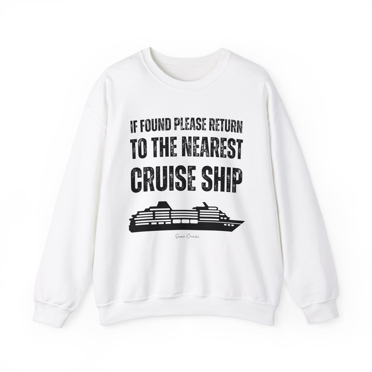 Return to Cruise Ship - UNISEX Crewneck Sweatshirt (UK)