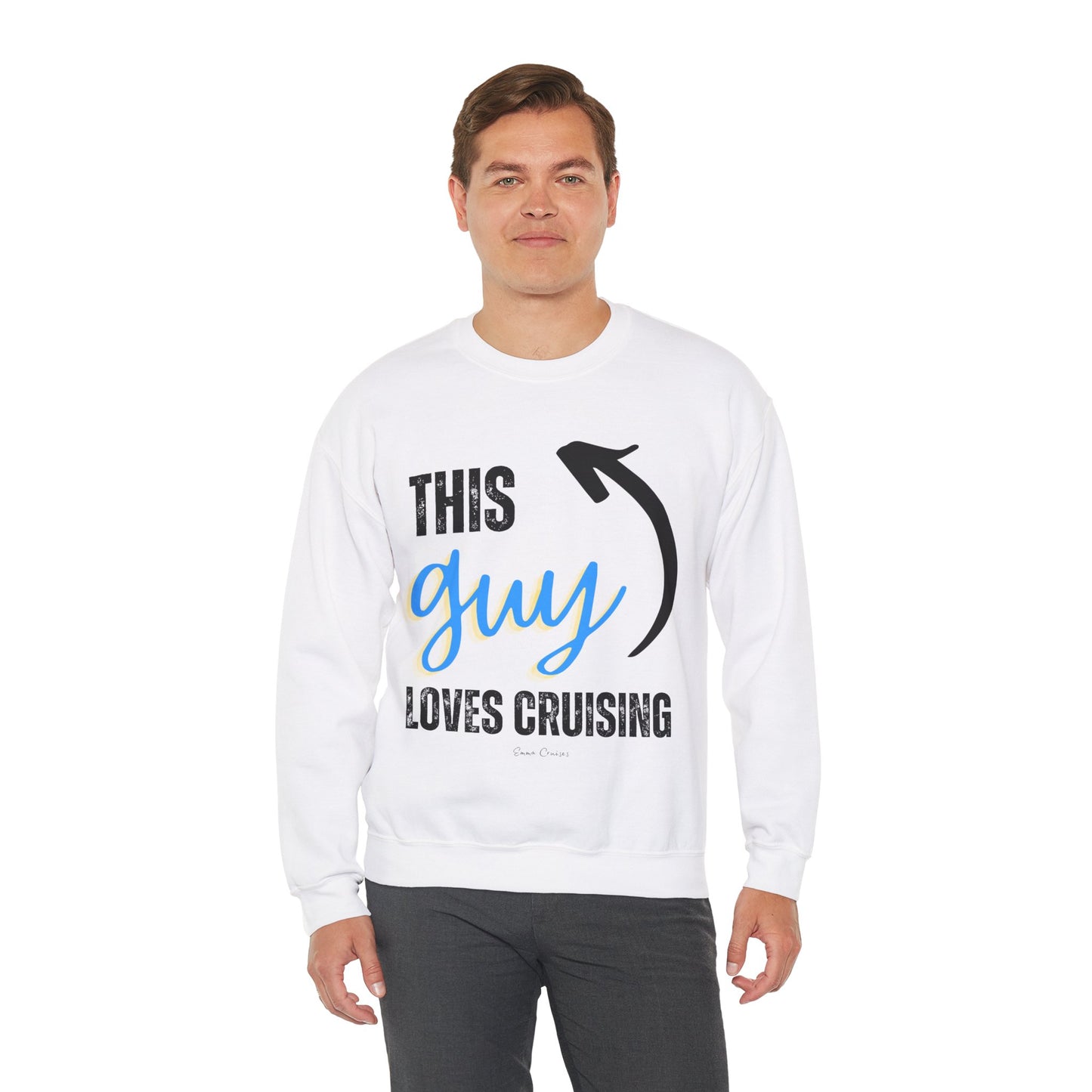 This Guy Loves Cruising - UNISEX Crewneck Sweatshirt (UK)