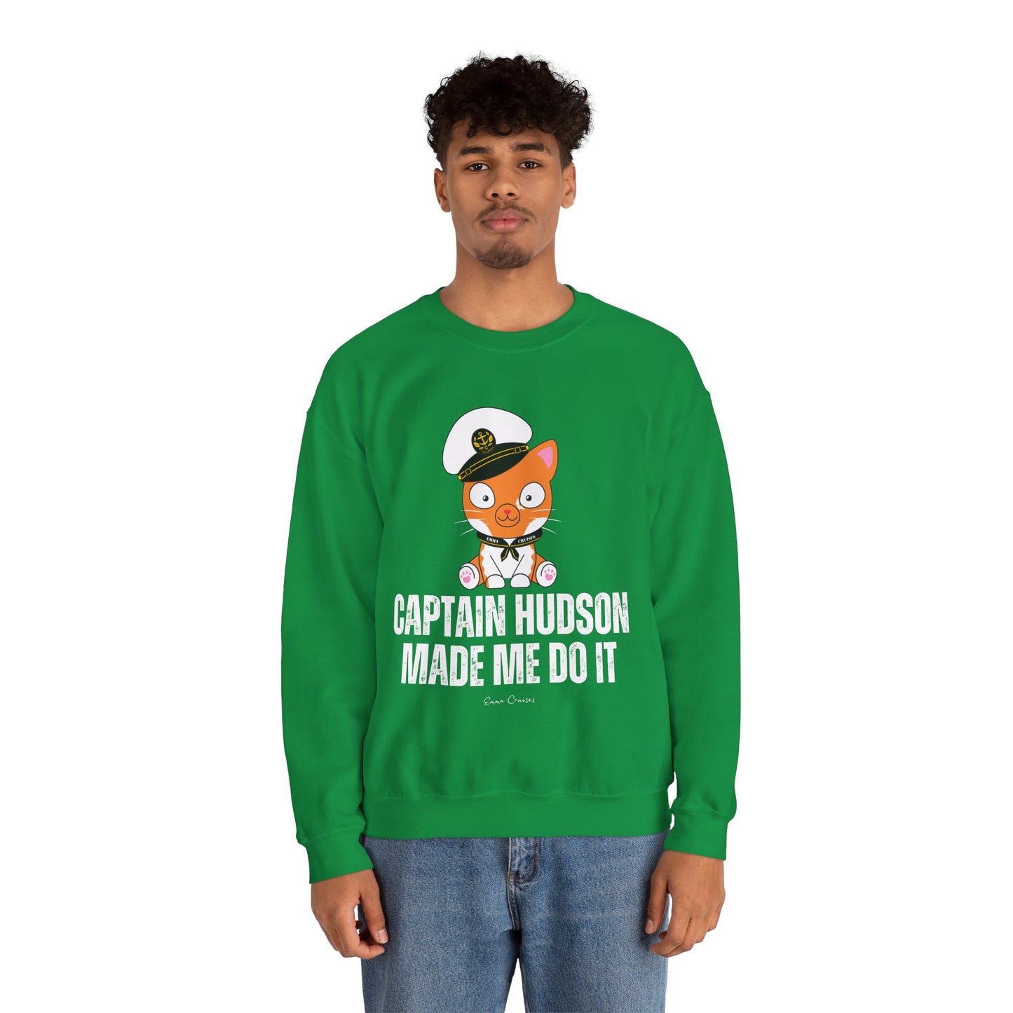 Captain Hudson hat mich dazu gebracht - Unisex-Sweatshirt mit Rundhalsausschnitt