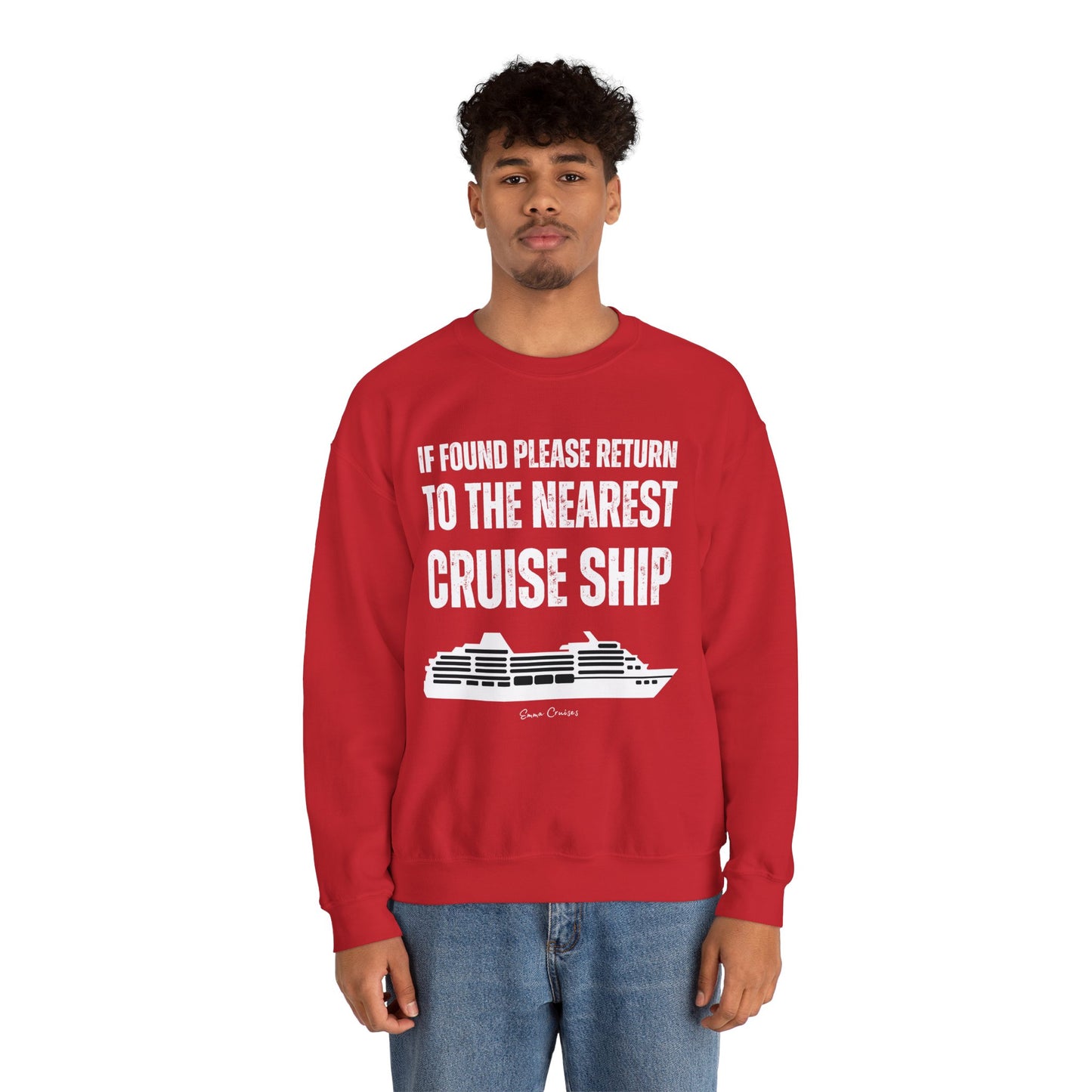 Return to Cruise Ship - UNISEX Crewneck Sweatshirt (UK)