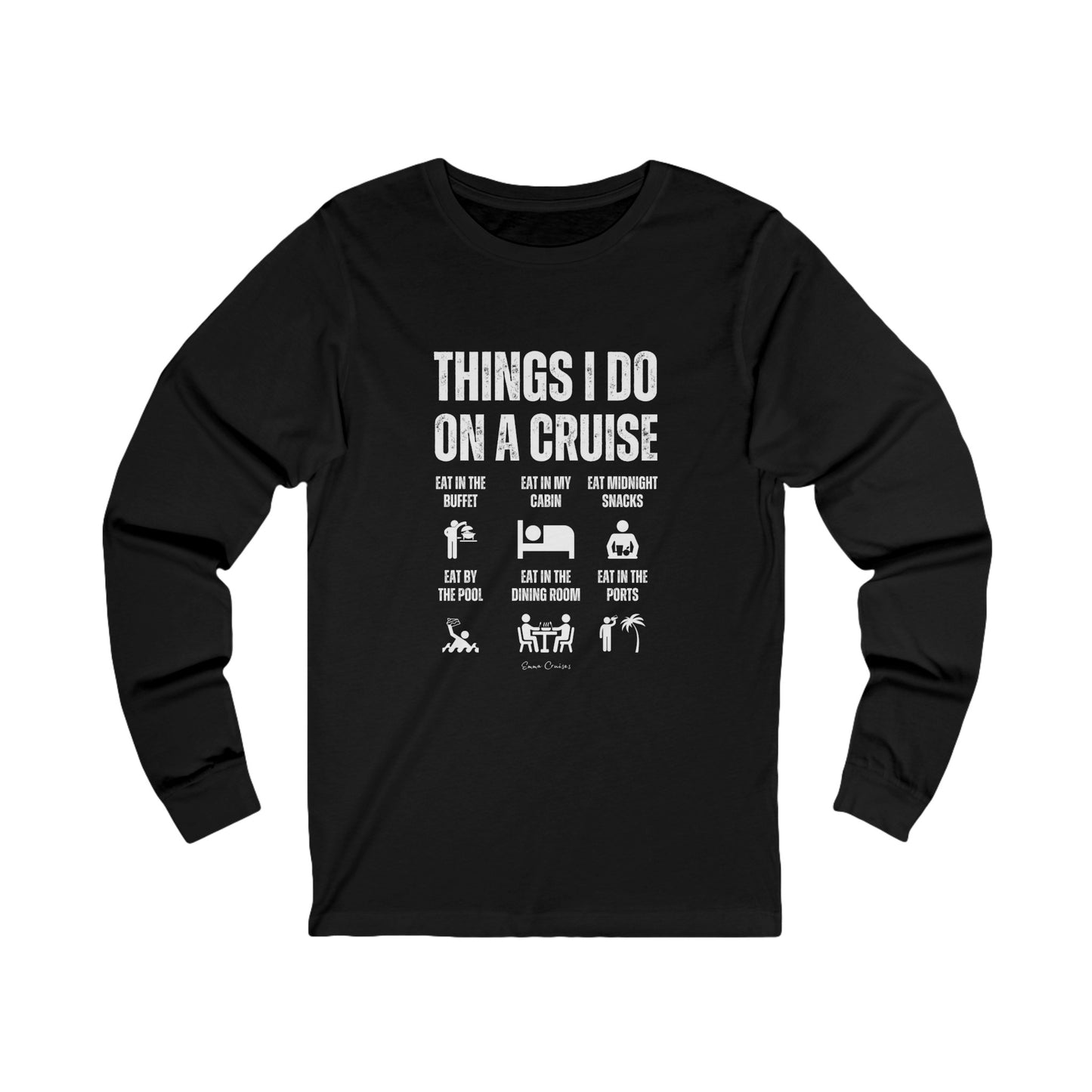 Things I Do on a Cruise - UNISEX T-Shirt (UK)