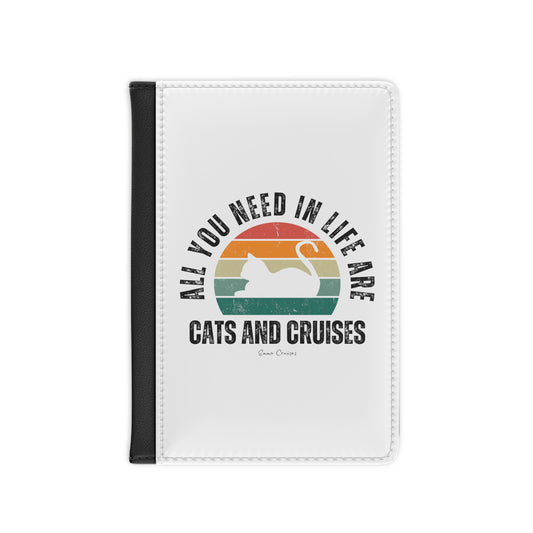 Katzen und Kreuzfahrten - Reisepasshülle